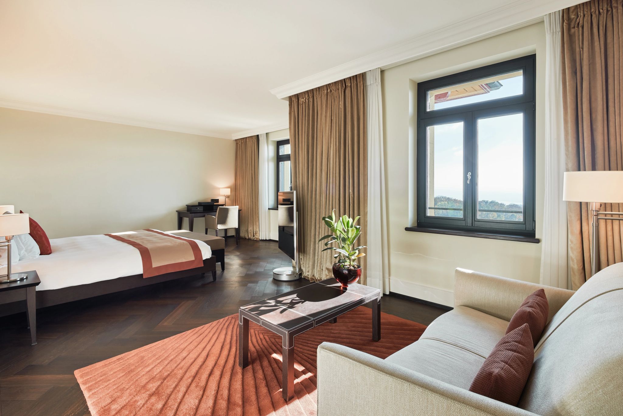 suite com sala  – suite ampla - sala integrada - sala de estar - suite cama king