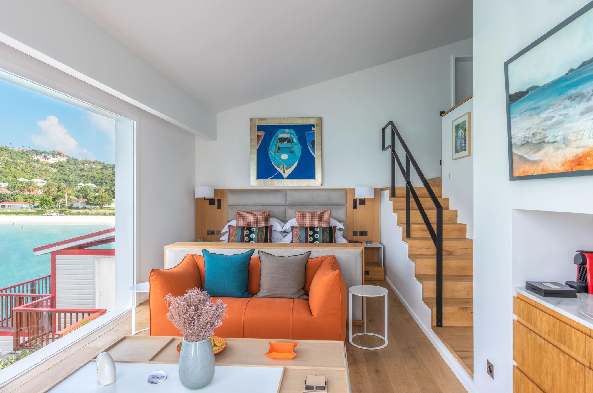 Premium Suite Fregate - Jeanne Le Menn suite beira-mar - vista panorâmica - sala de estar