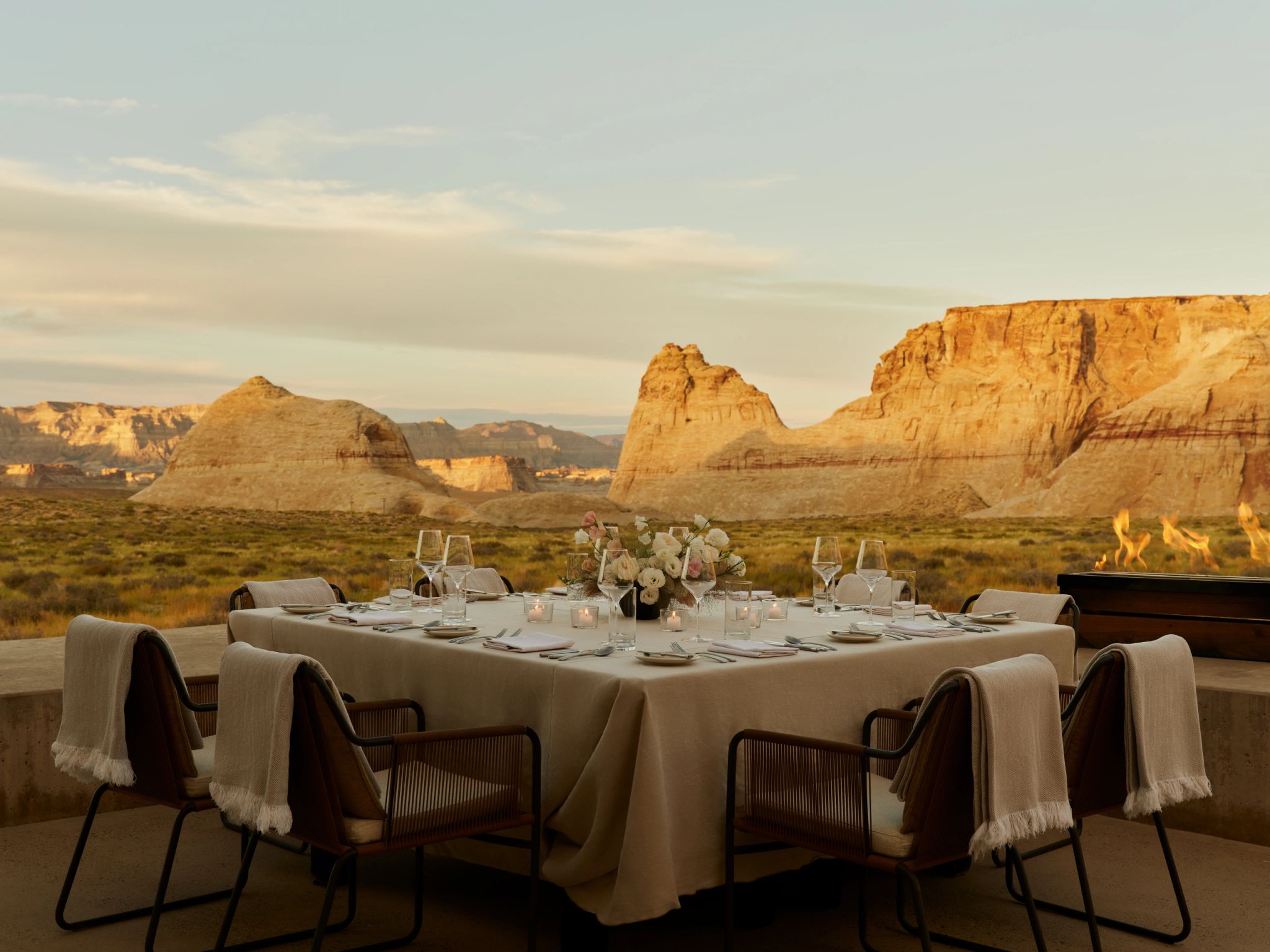 jantar privativo – mesa privativa – jantar com vista - vista deserto