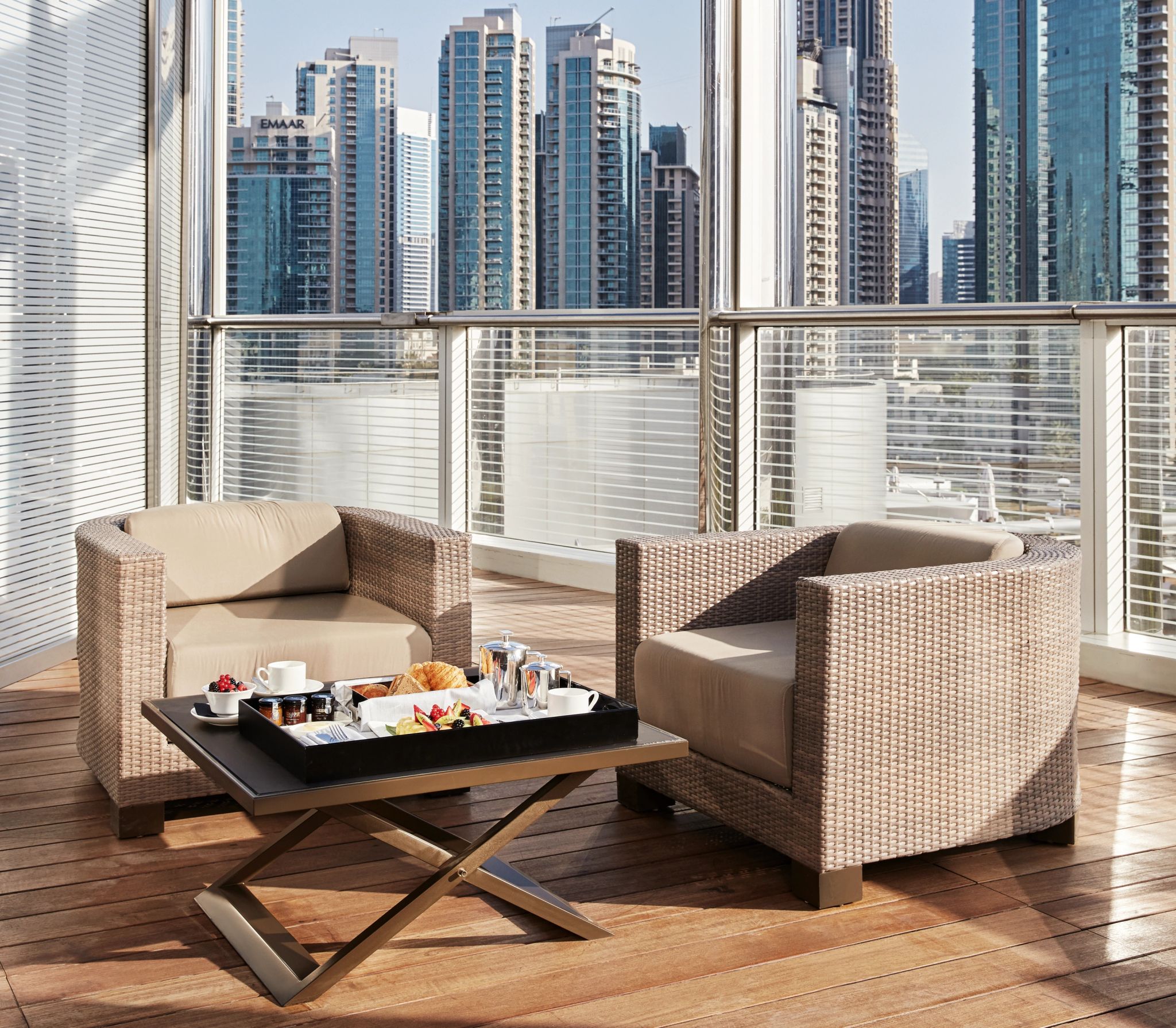 Armani Premiere Suite terraço - varanda privativa – vista dubai