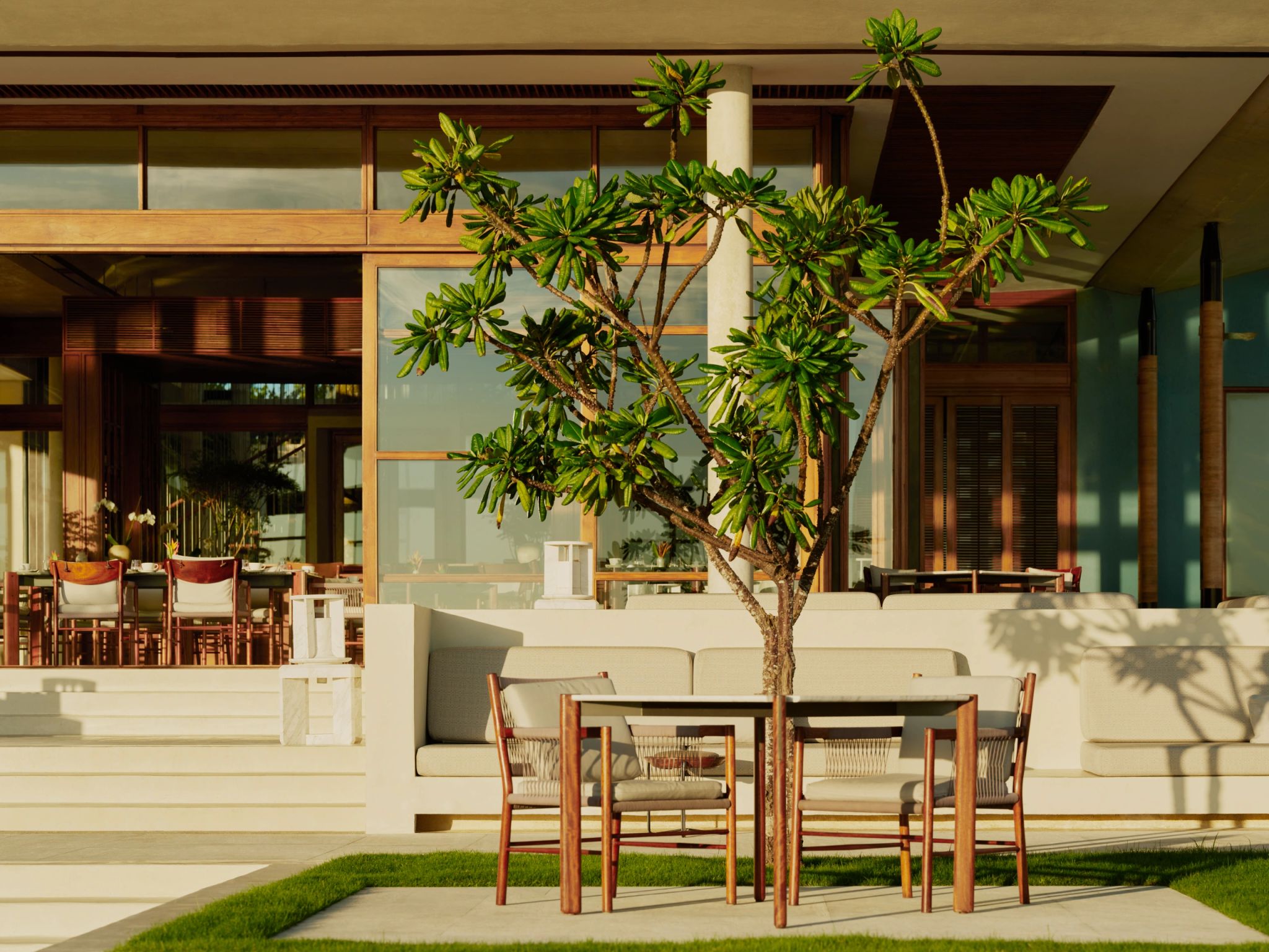 restaurante de hotel - area ao ar livre - restaurante com terraço - terraço gourmet