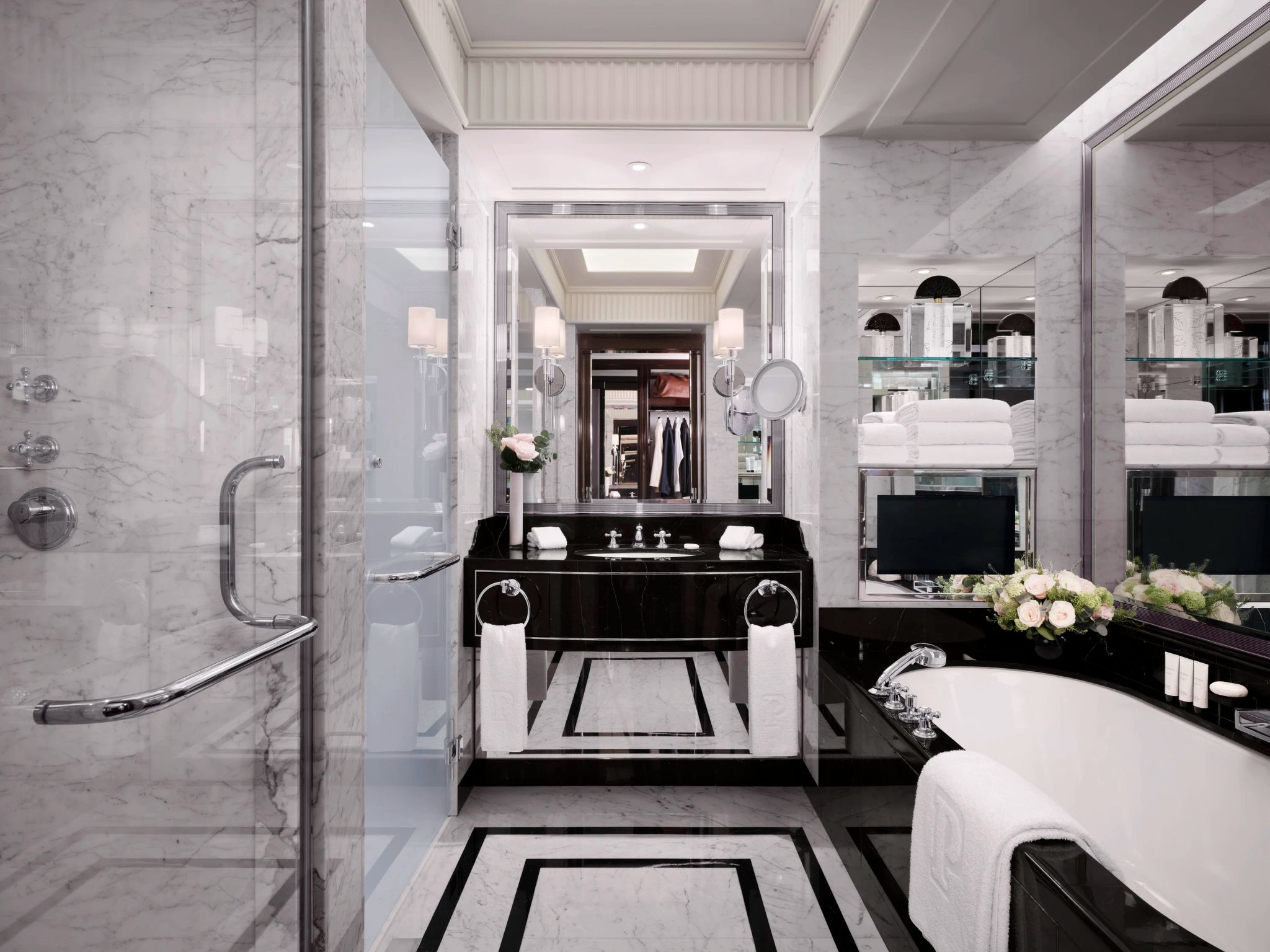 banheiro suite deluxe - banheiro em mármore