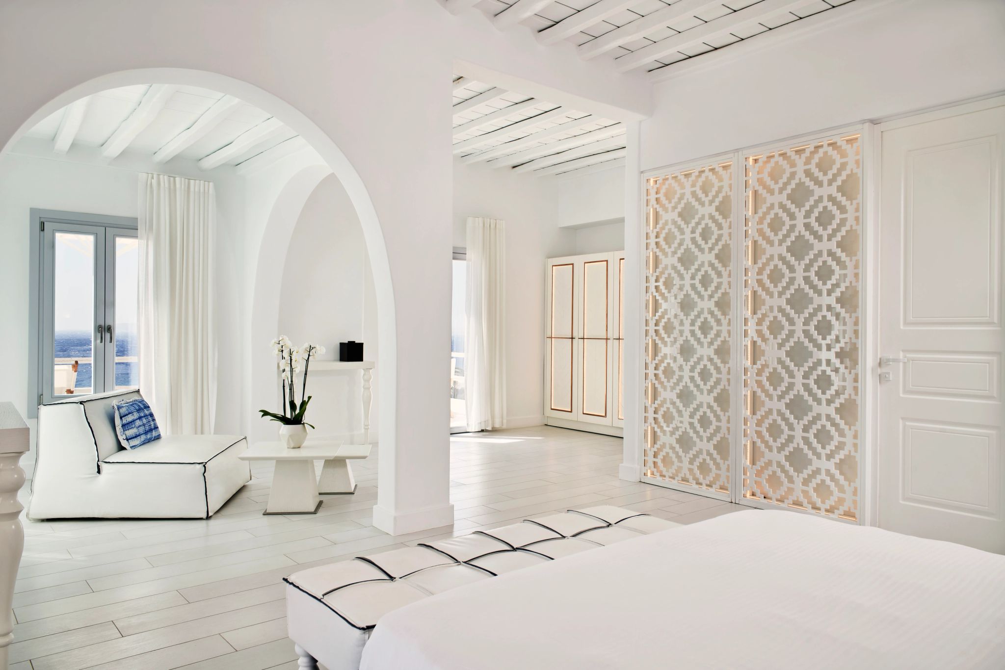 Honeymoon Suite Private Pool Sea View arquitetura grega - suite de luxo - suite vista mar
