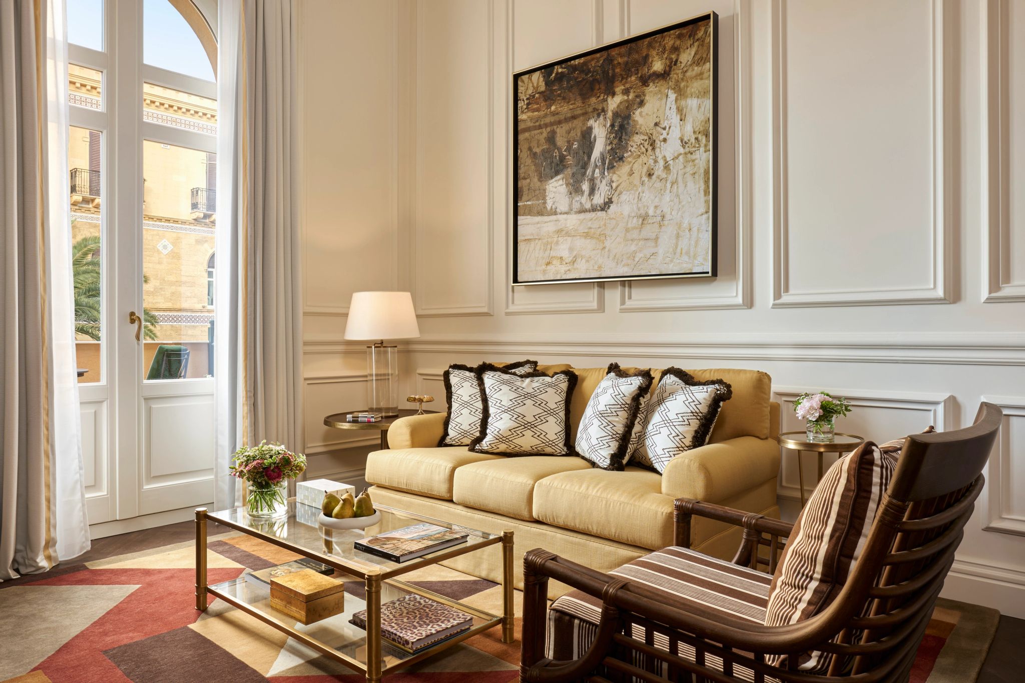 Junior Suite Terrace sala de estar – suite com sala – suite classica - obras de arte - arte italiana