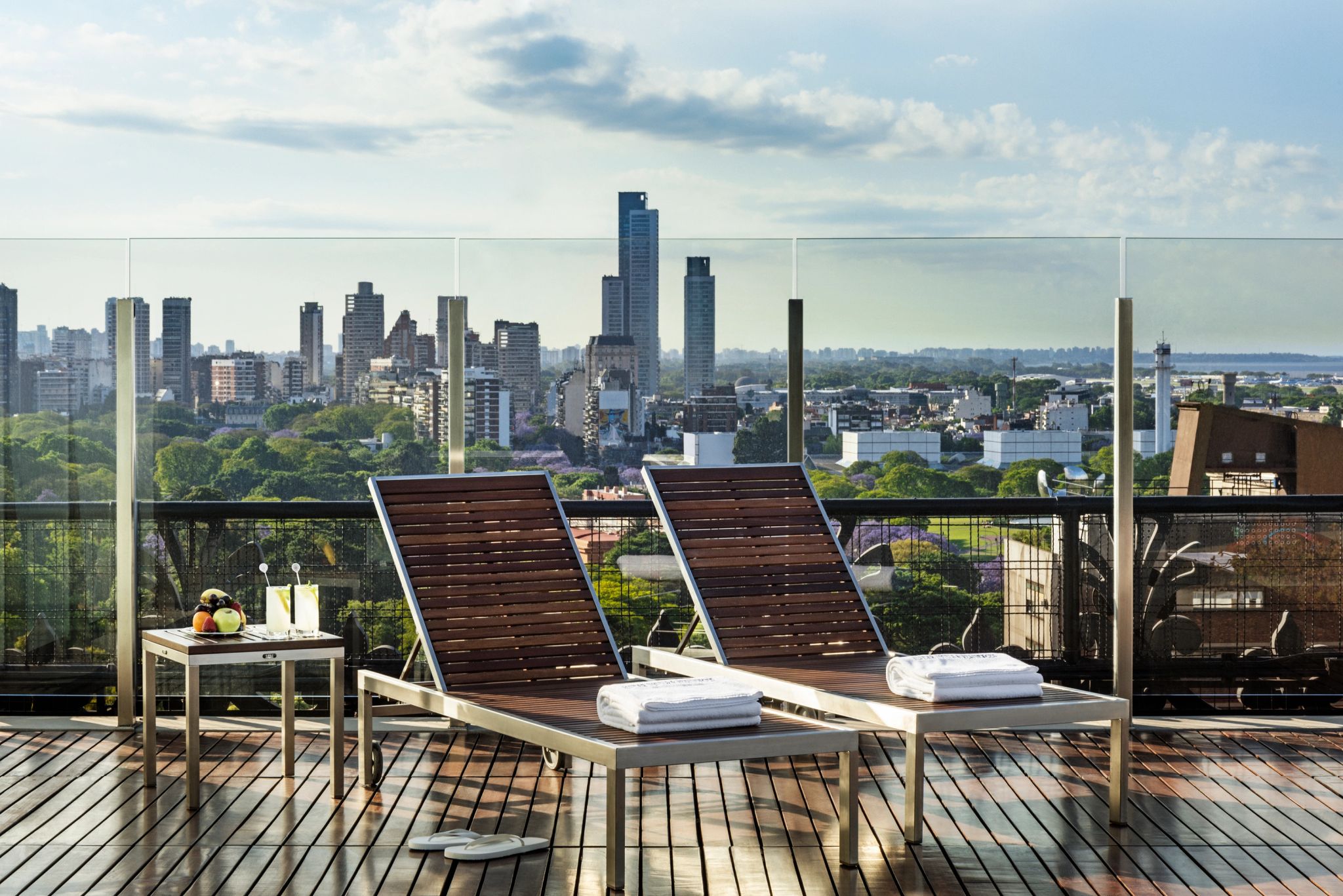 Solário banho de sol - vista privilegiada buenos aires - cobertura do hotel