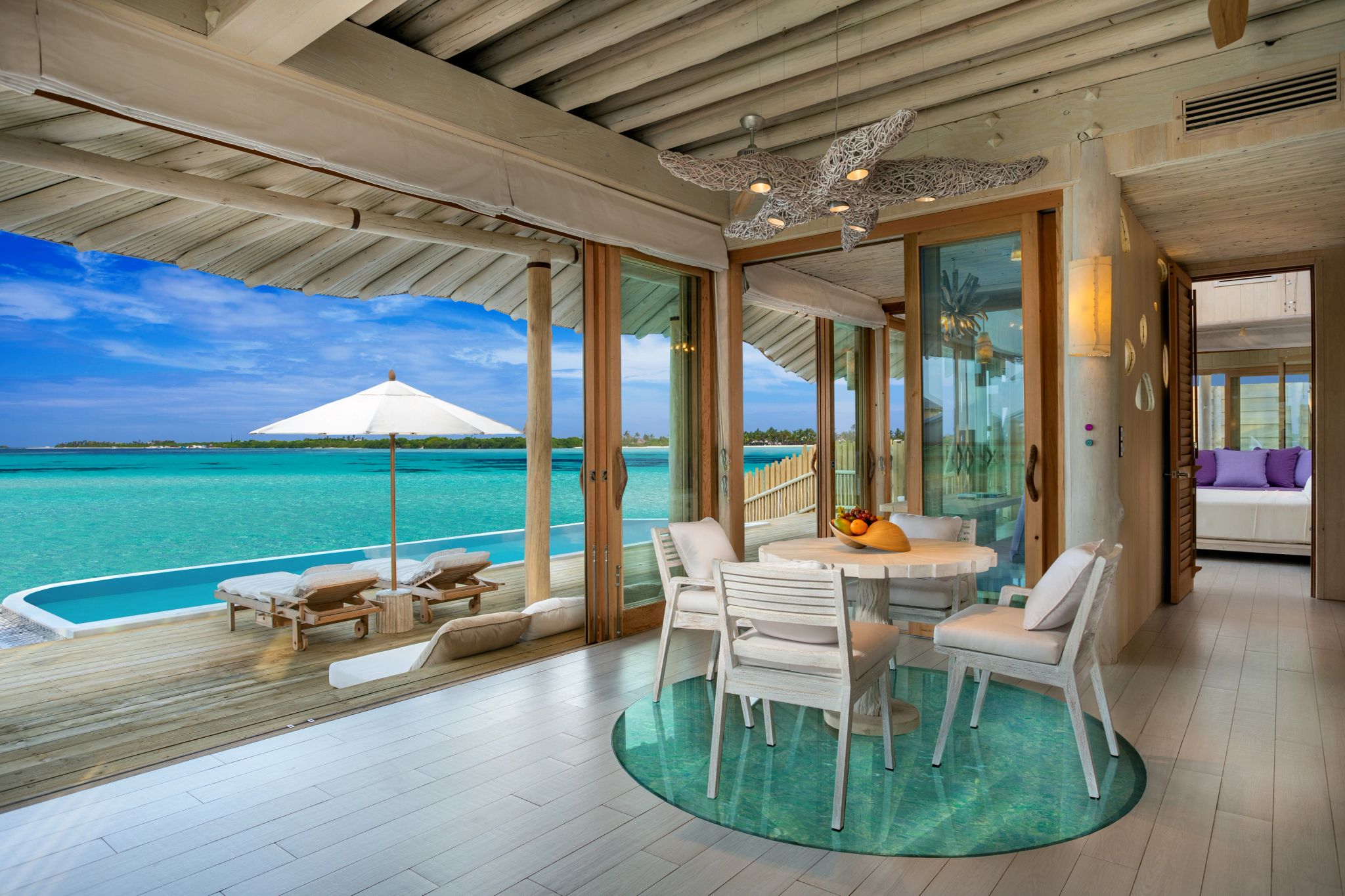 One Bedroom Water Reserve Slide piscina privativa - mesa de jantar - area gourmet