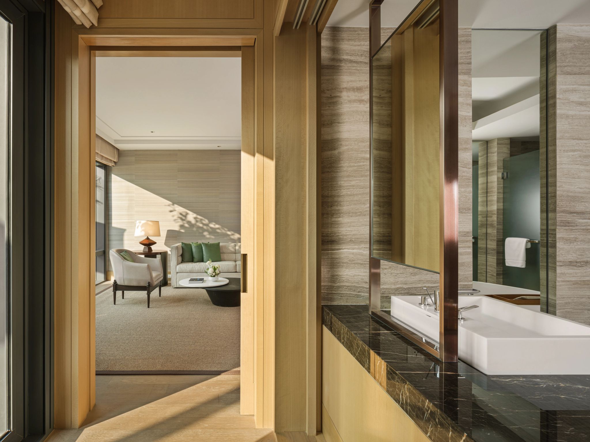 Verandah Suite banheiro chique - banheiro moderno - suite espaçosa