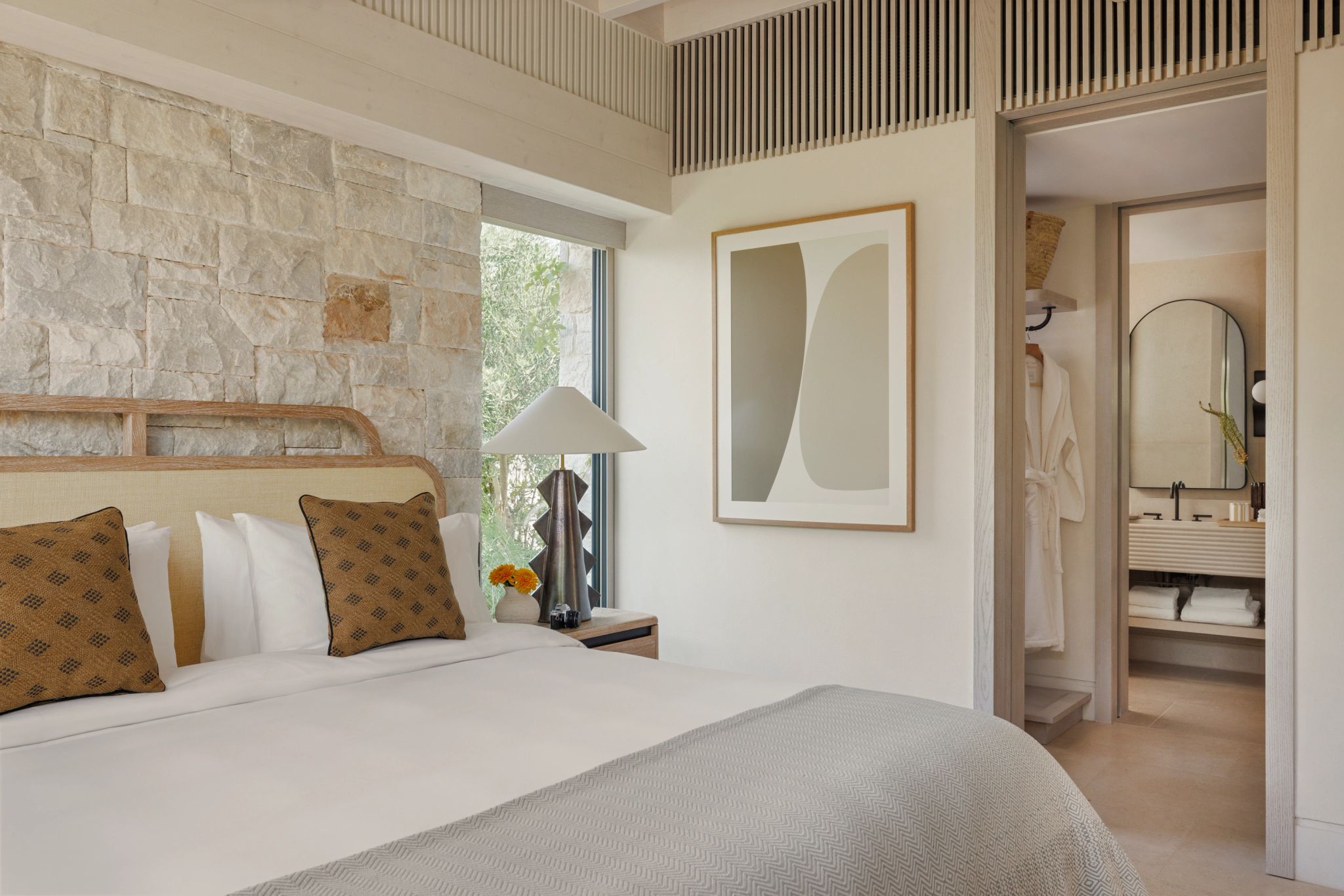 Villa Ilios vila de luxo – cama de casal – decoracao moderna