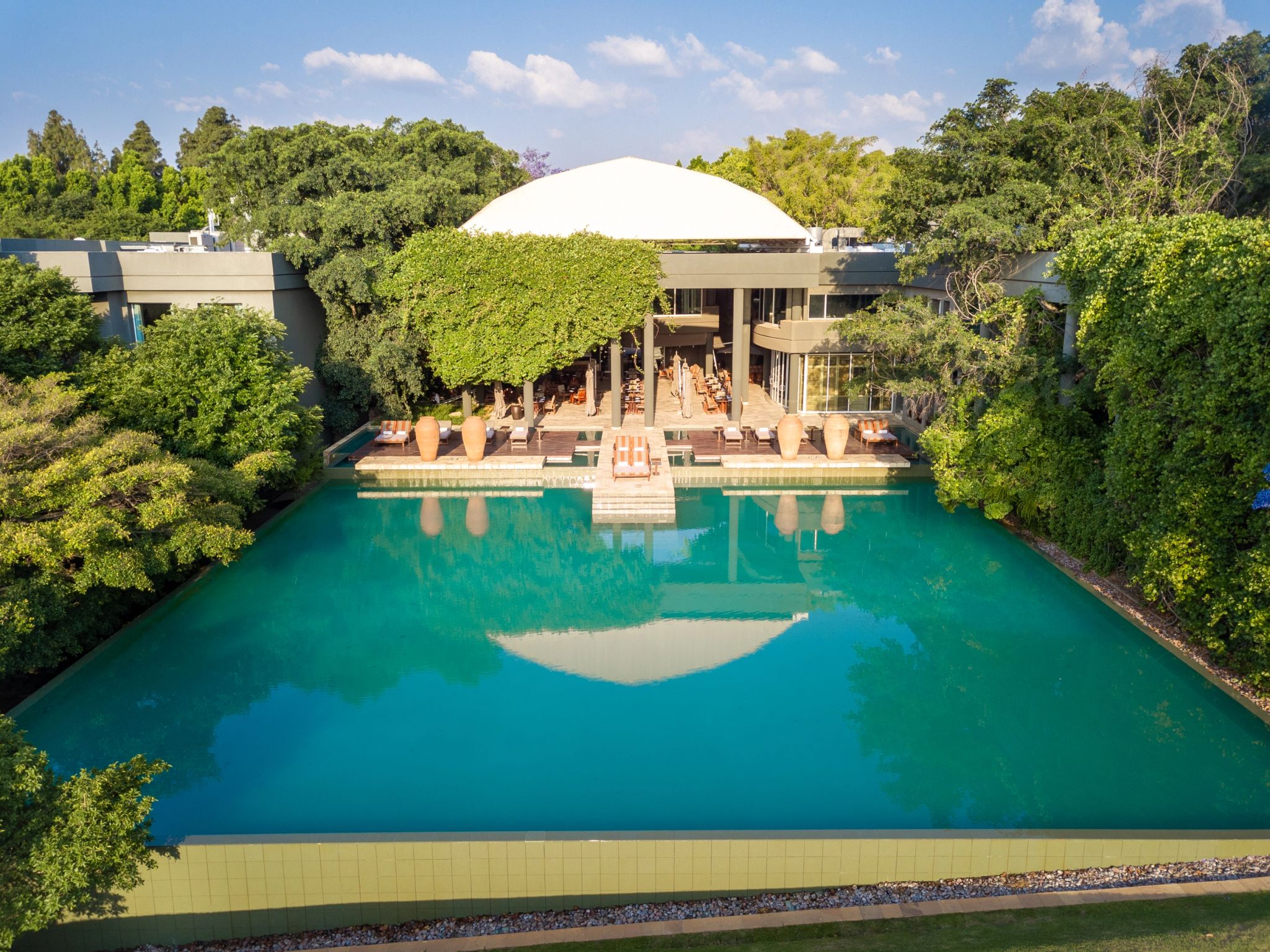 entrada hotel - hotel luxo - hospedagem africa do sul