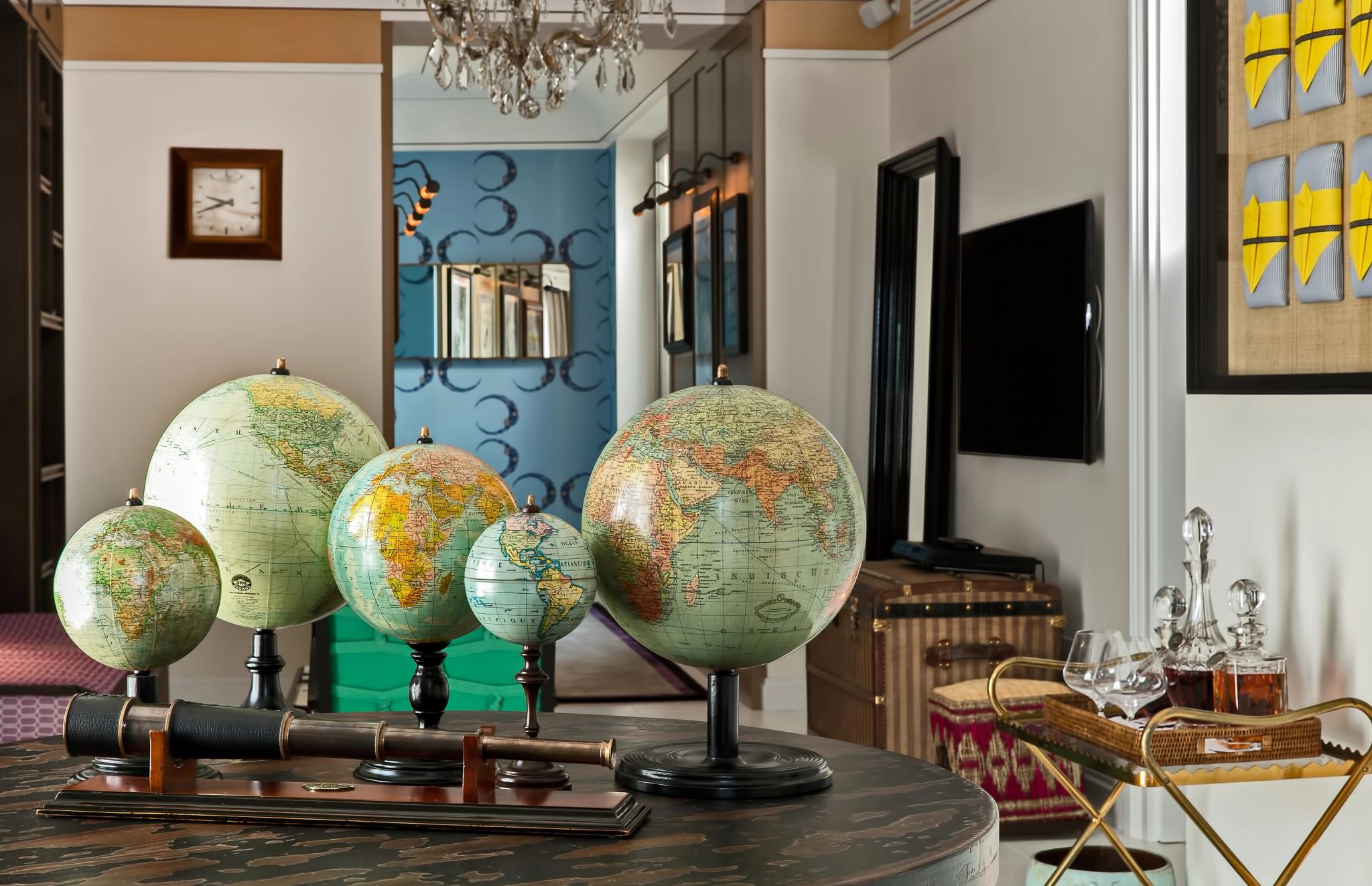 Chantecler Suite Garden and Partial Sea View decoraçao chique – design de luxo – sala de estar