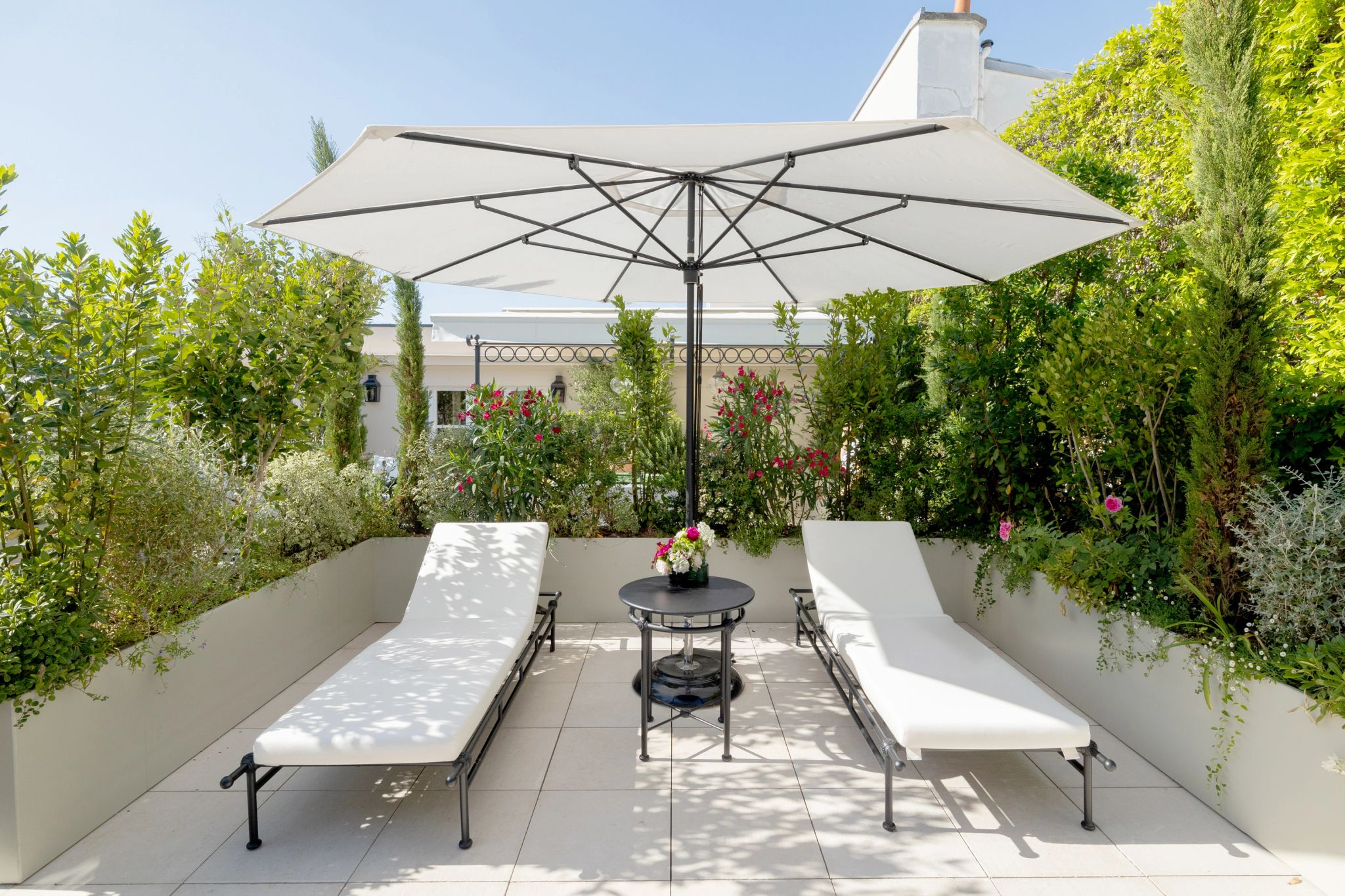 espreguiçadeiras ao ar livre - terraço mobiliado - signature suite