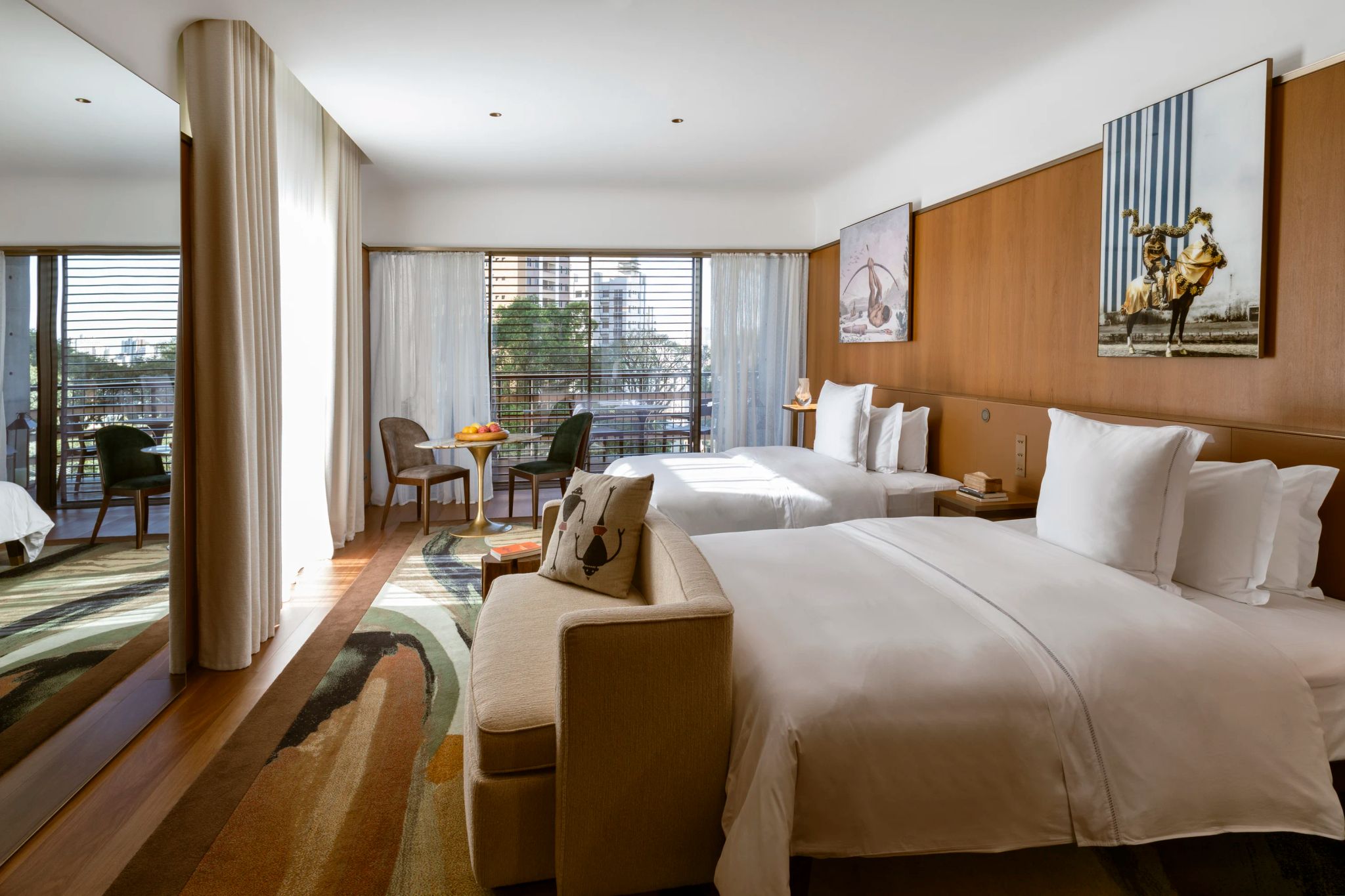 quarto grand premier two queens - hotel rosewood - hotel em sao paulo