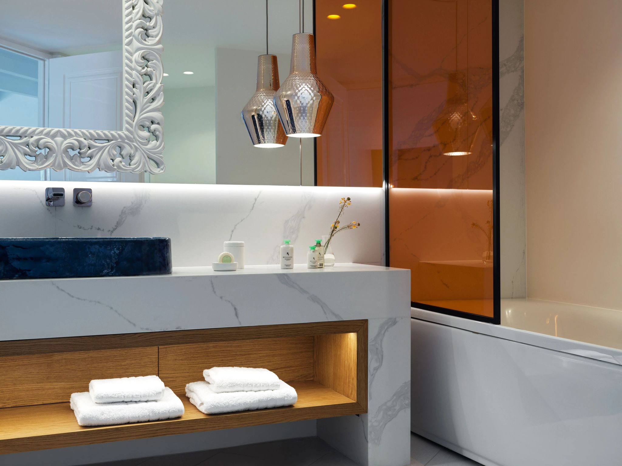 Master Suite Private Pool Sea View banheiro moderno - banheiro chique - banheiro de luxo