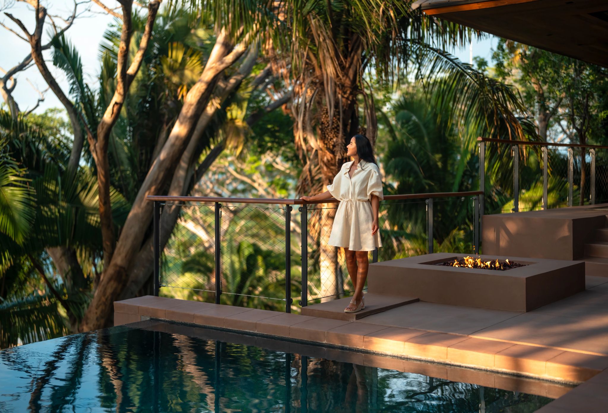 fogueira – piscina de luxo – piscina privativa - terraço privativo - terraço amplo