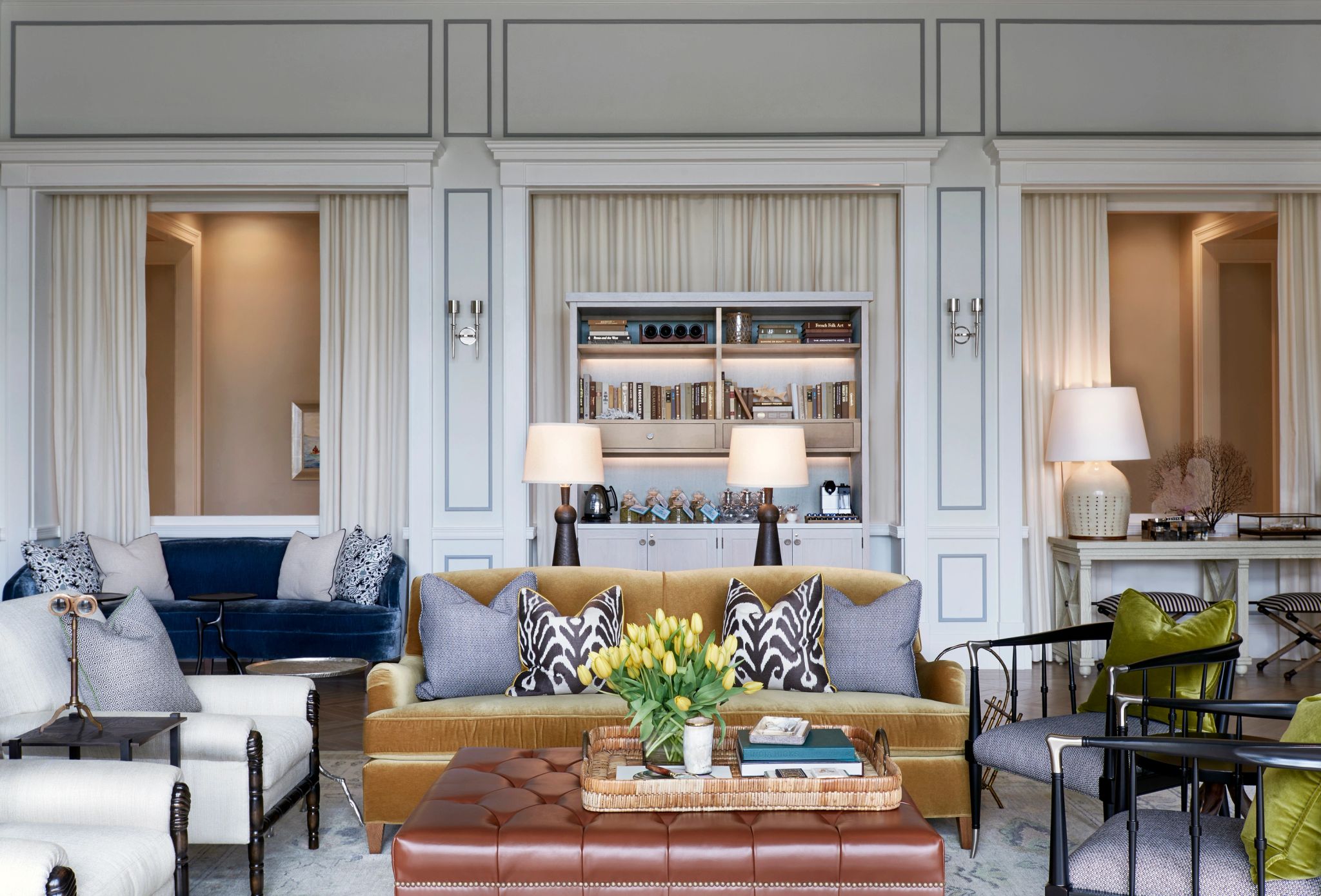 lounge gourmet - biblioteca - espaço de leitura - area de descanso - alta gastronomia