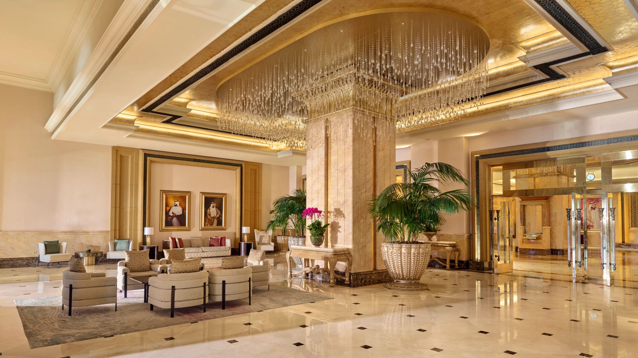 lobby de luxo - lounge do hotel - design arabe 
