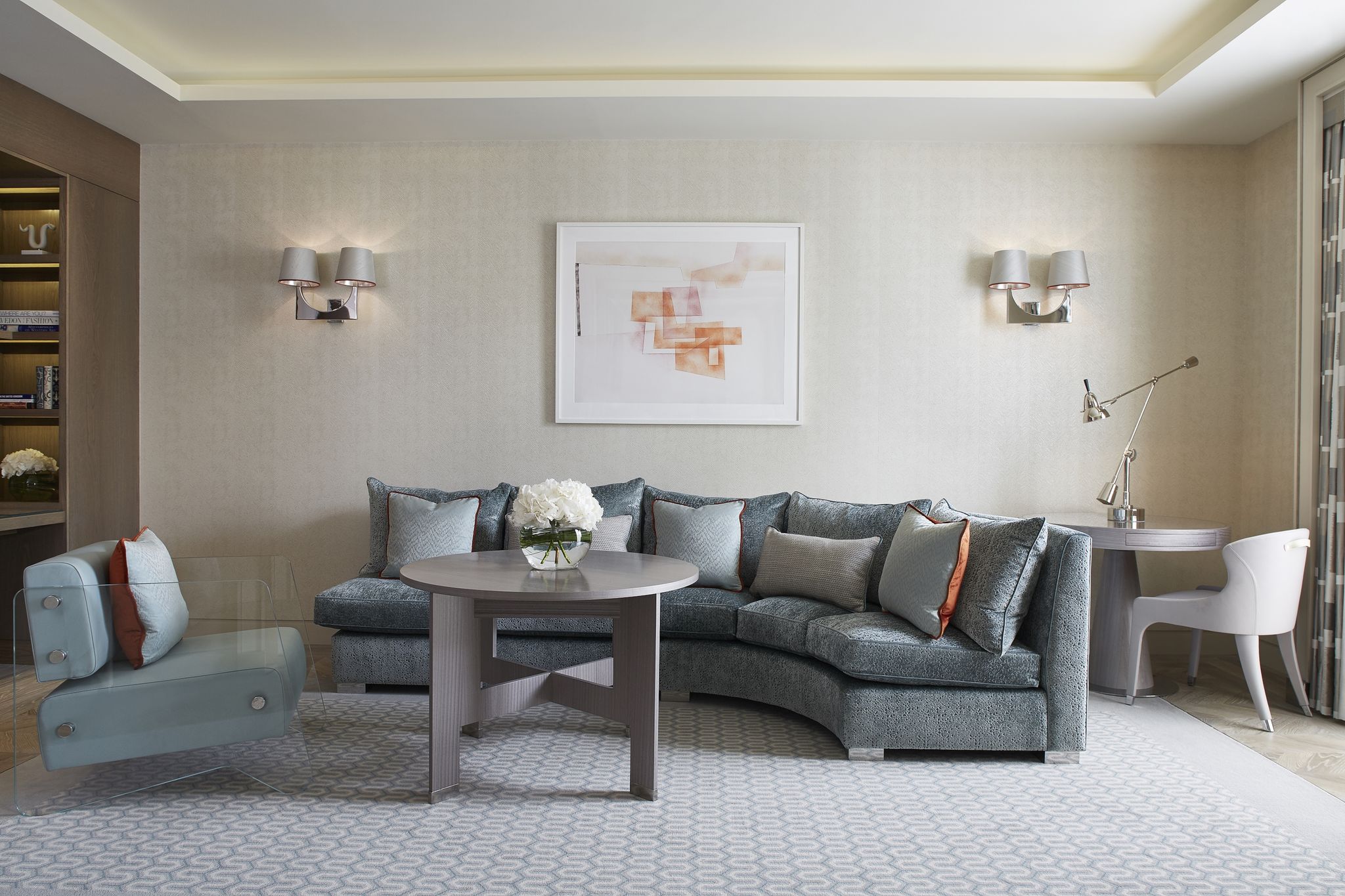 sala privativa – sala da suite - decoração moderna