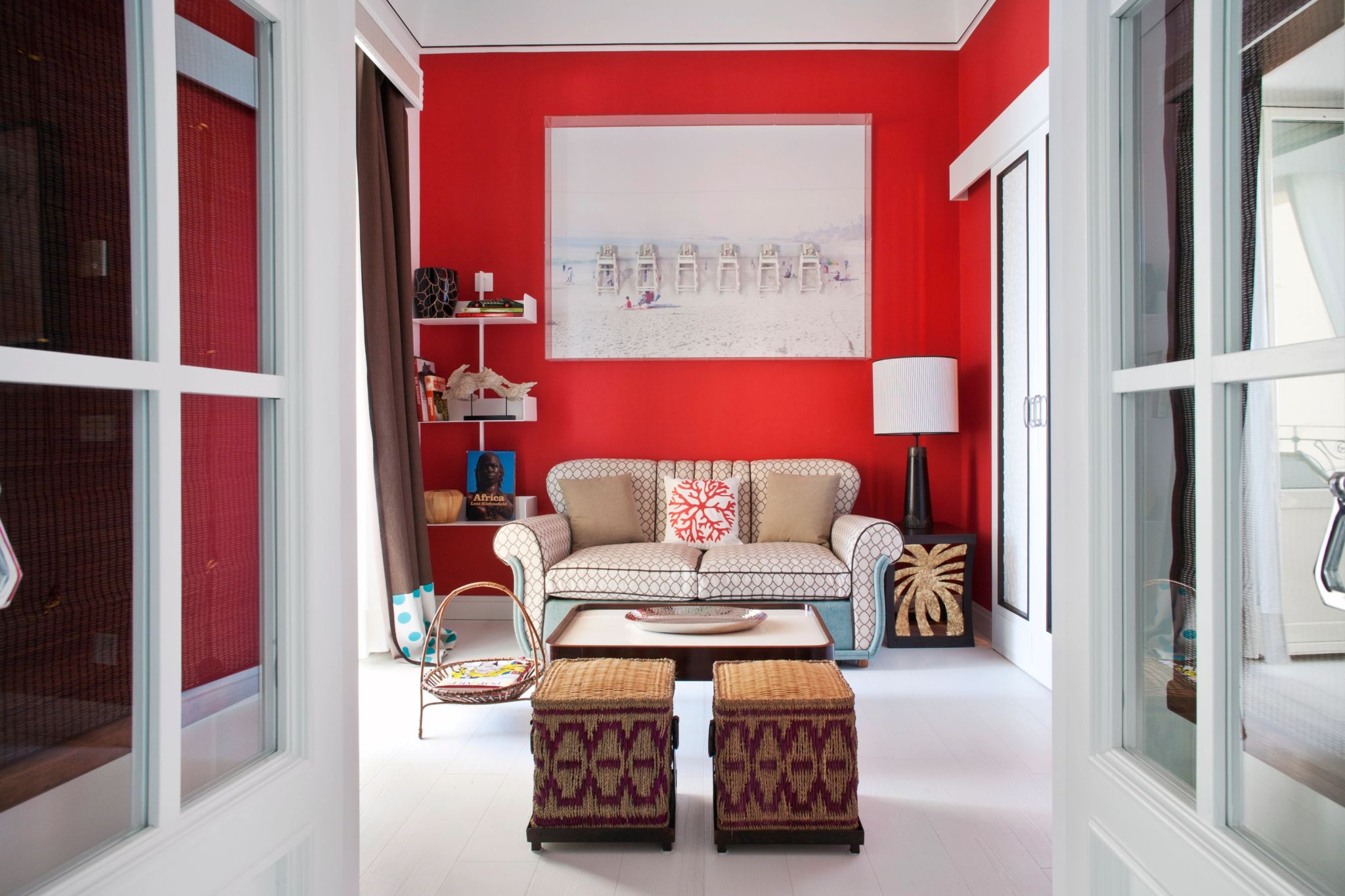 Terrace Suite Sea View sala de estar – suite decorada – design com arte