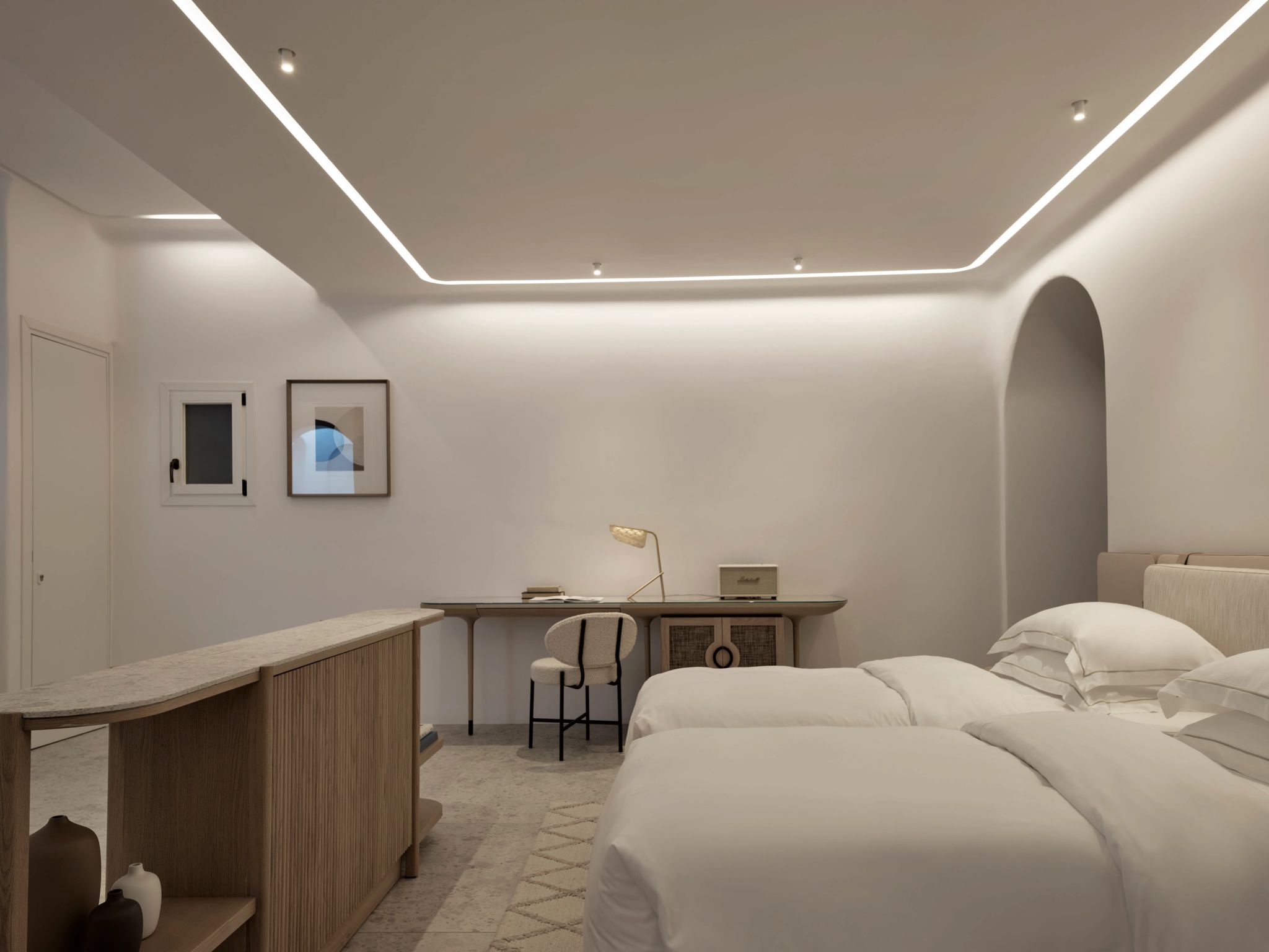 Zeta Maisonette cama luxuosa - suite master - decoracao premium