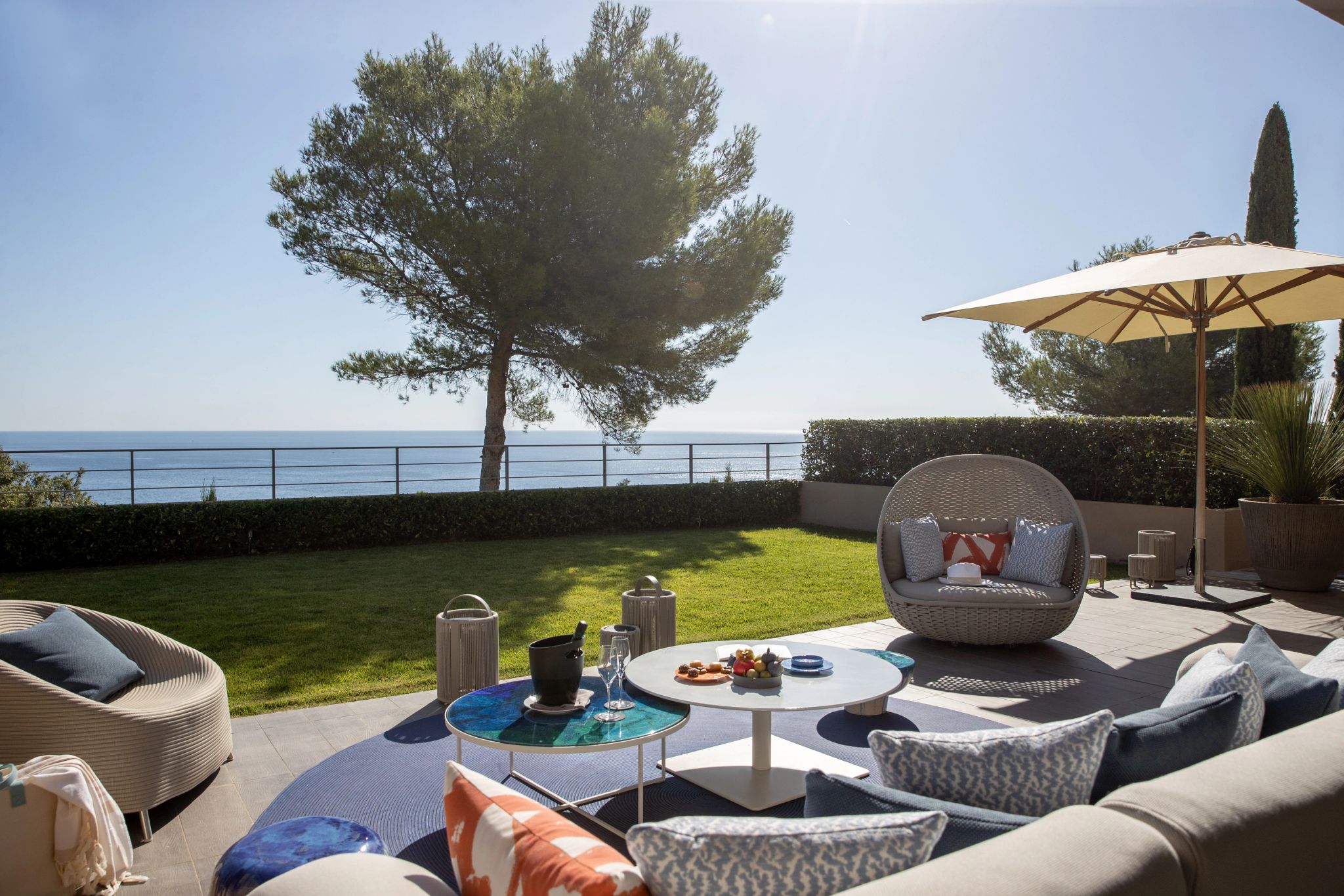 Escalet Suite vista mar - terraço privativo – area de lazer externa