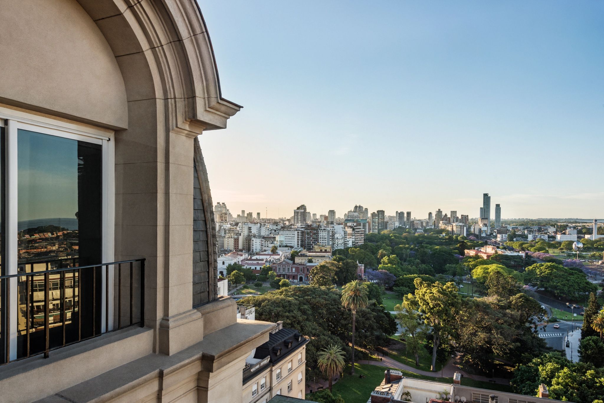 Vista do rooftop vista privilegiada buenos aires - vista panoramica - cobertura do hotel