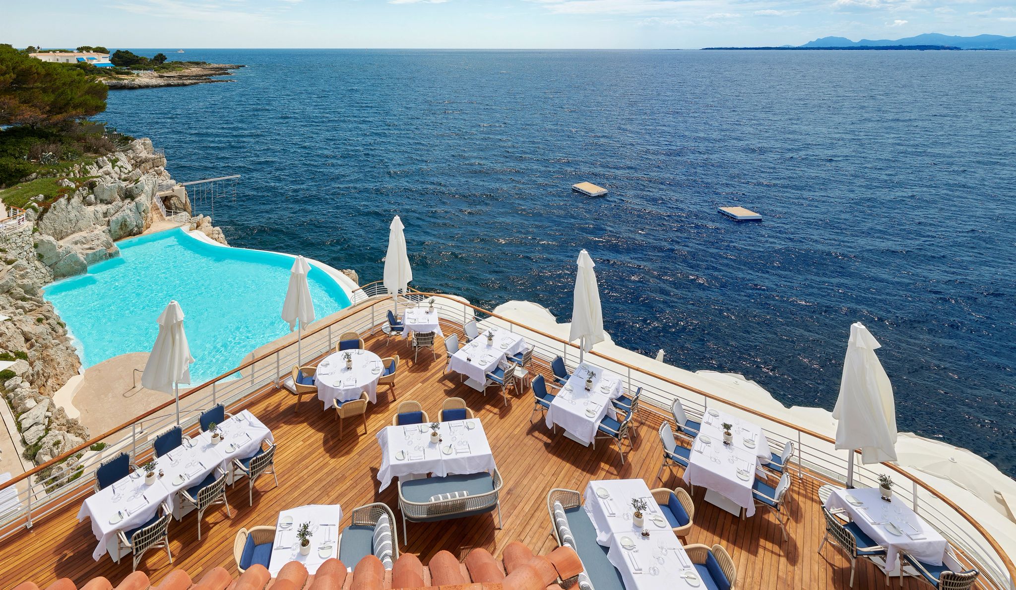 Terraço do Restaurante Eden-Roc culinaria mediterranea - terraço do restaurante – resturante vista mar