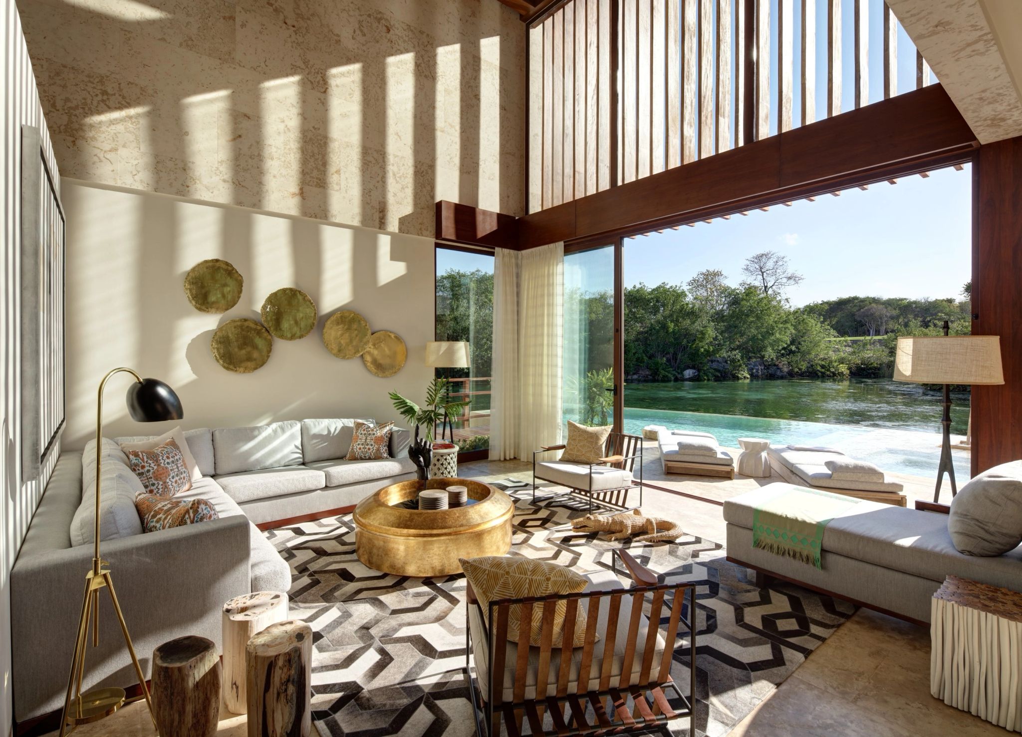 Coral Three Bedroom Villa decoraçao de luxo – vista panoramica – sala de estar