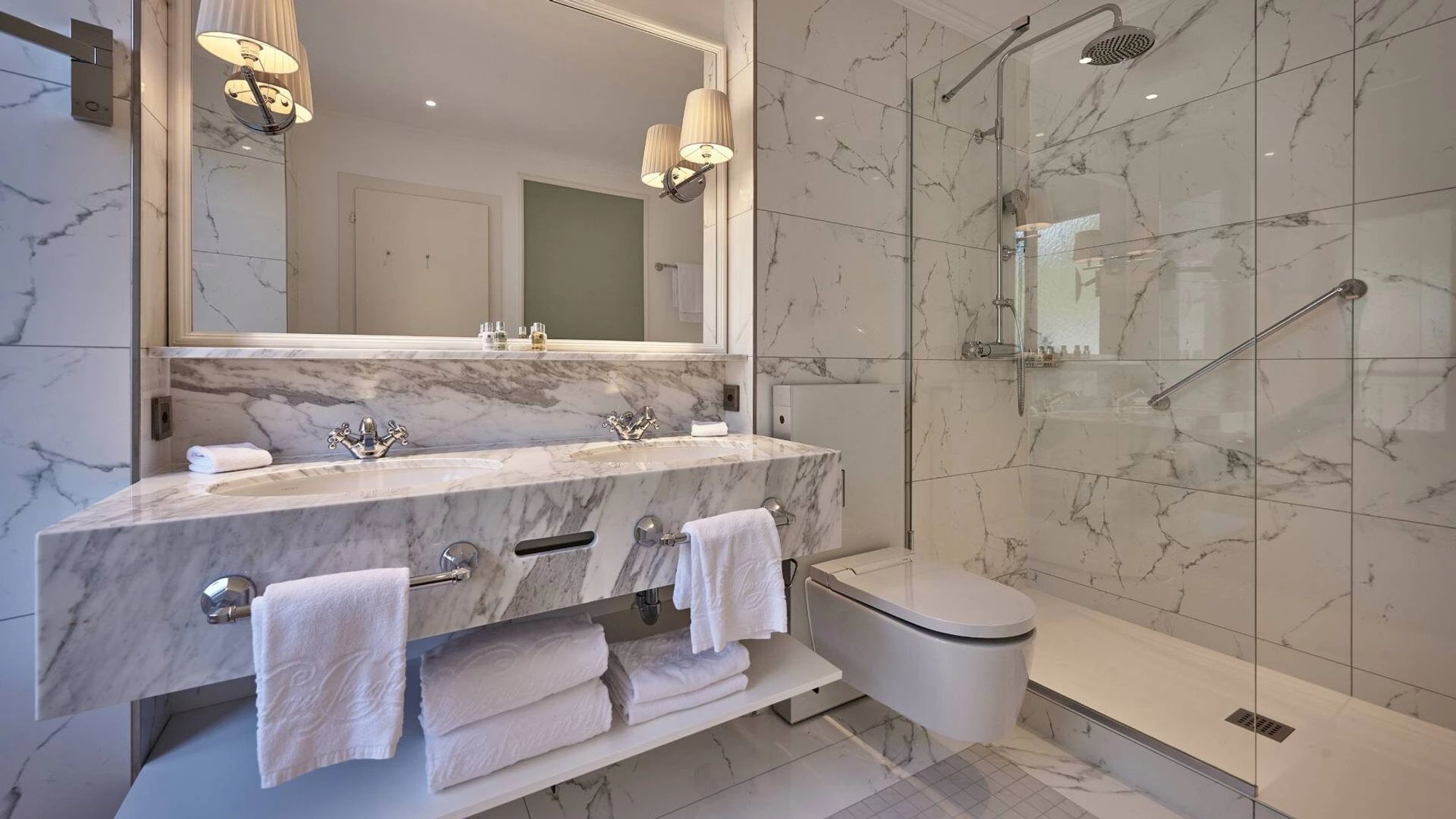 Superior Double banheiro de marmore – banheiro casal – banheiro de luxo