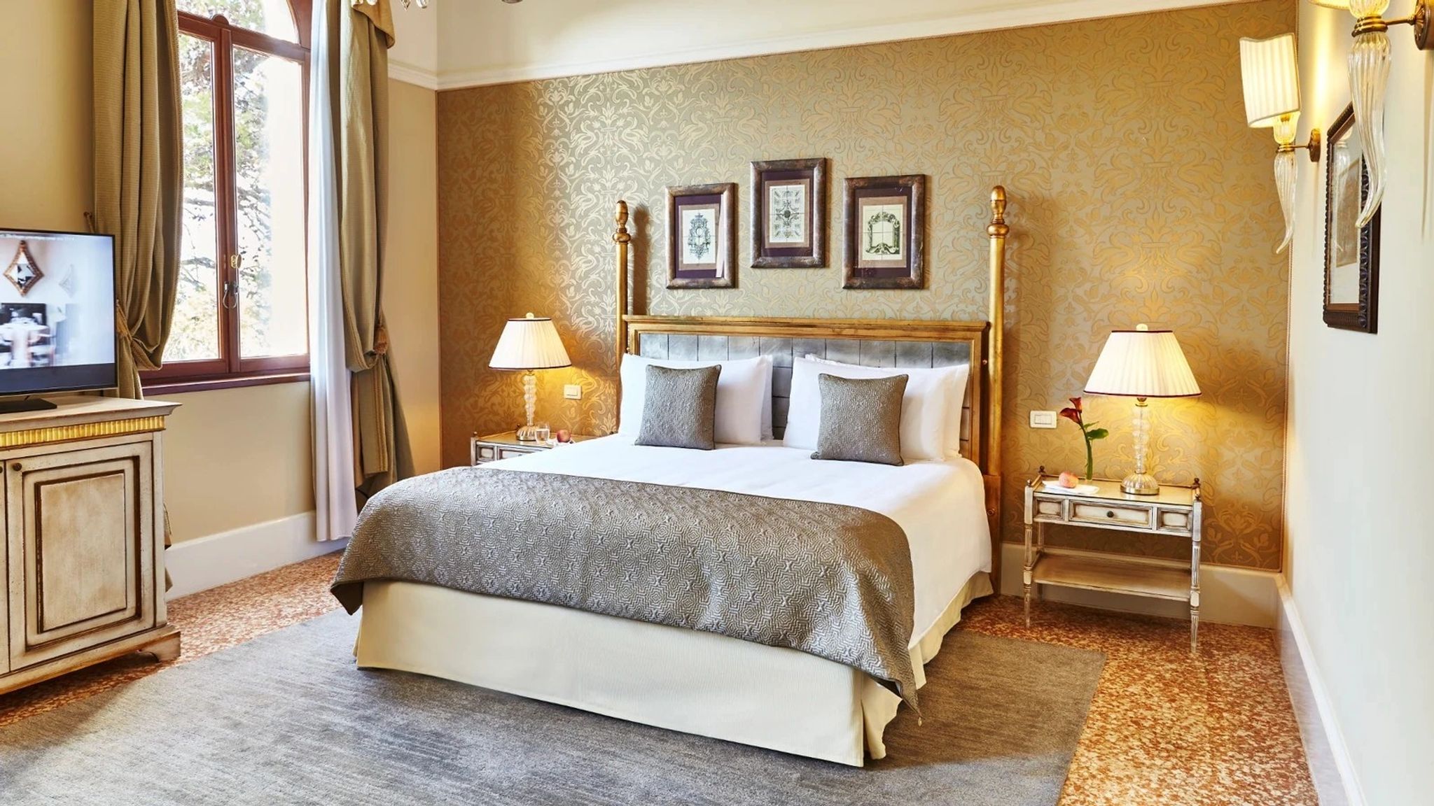 quarto de hotel - quarto king - decoraçao classica