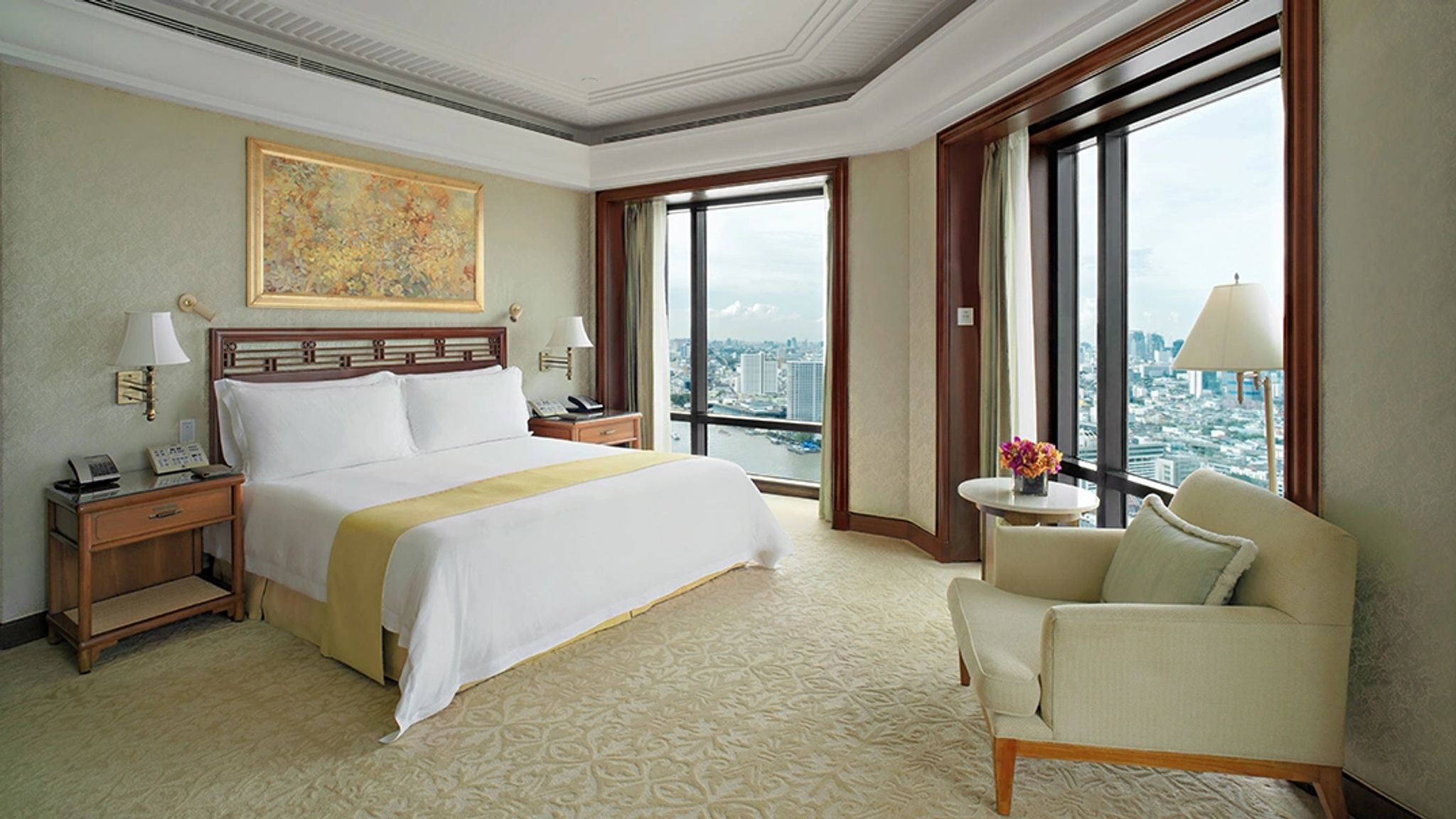 cama king - quarto principal - suite vista bangkok - quarto principal