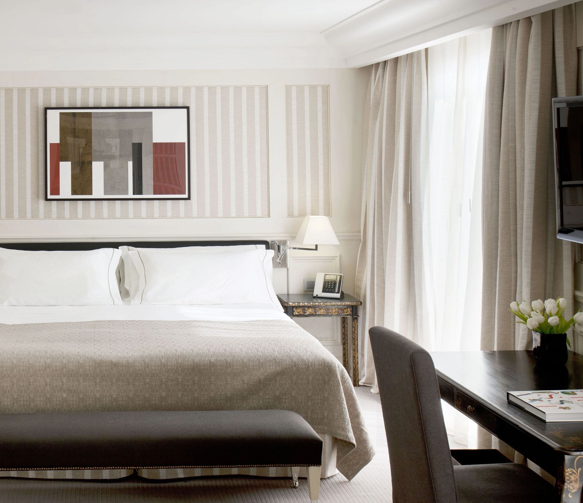 Deluxe Paseo de Gracia quarto de hotel - decoraçao moderna - quarto moderno