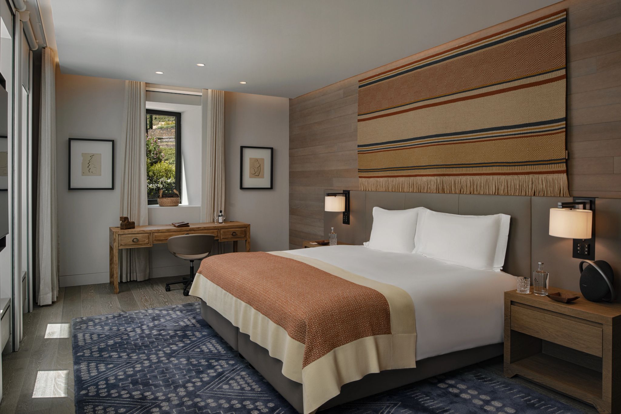 Two Bedroom Pool Villa cama king-size - suite de luxo - decoracao moderna