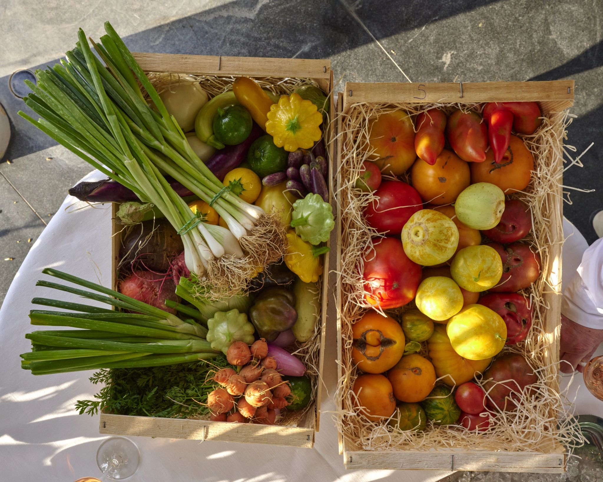 Alimentos da horta do hotel alimentos frescos – comida saudavel – legumes - vegetais organicos