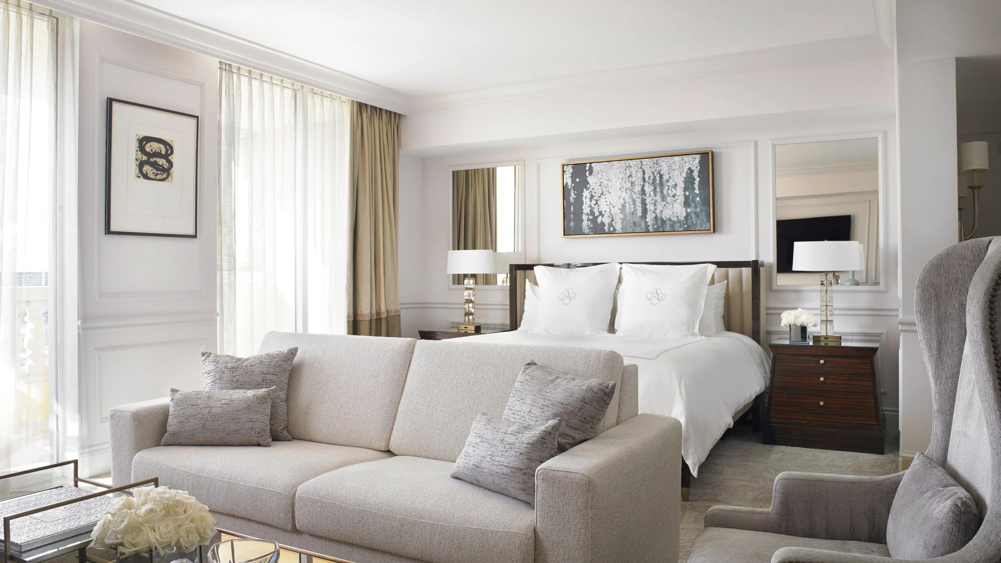 two bedroom oceanfront suite - suite com dois quartos - suite com sala