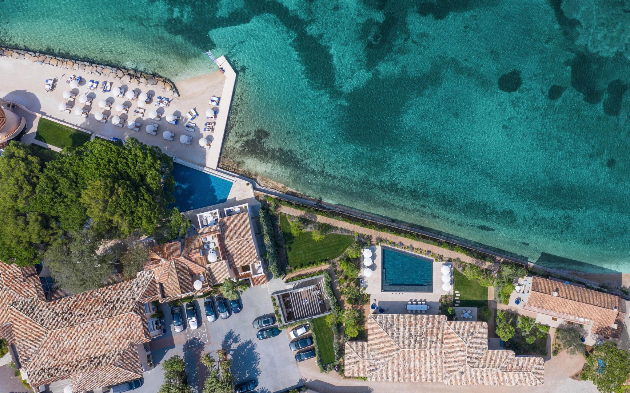 vista aerea – cheval blanc st tropez – piscina ao ar livre