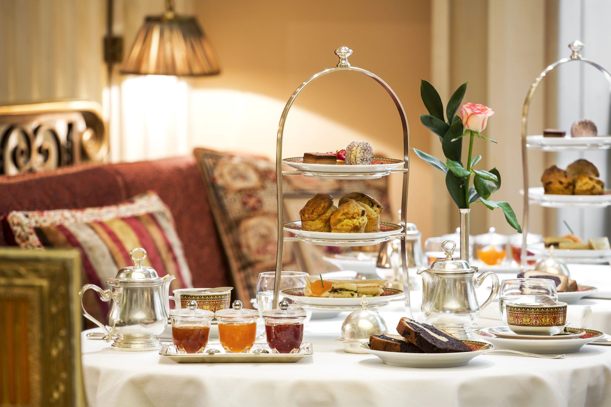 Chá da tarde no Winter Garden City Lounge doces gourmet - cha da tarde classico - restaurante gourmet