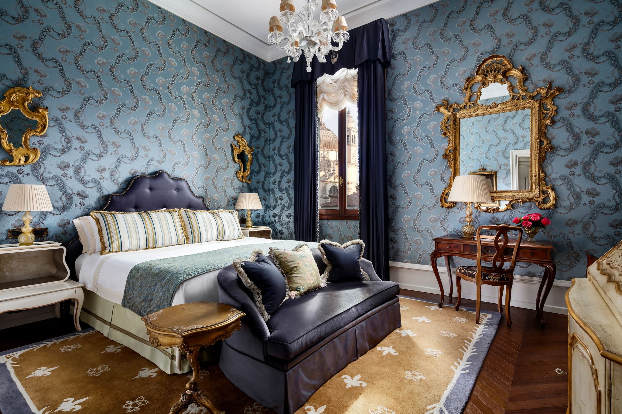 Landmark Grand Canal  quarto com vista panoramica em veneza - gritti palace - cama king