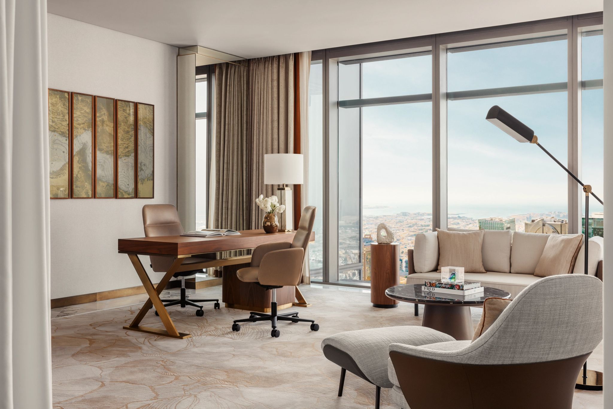 Villa One escritorio privativo – vista panoramica – suite com escritorio