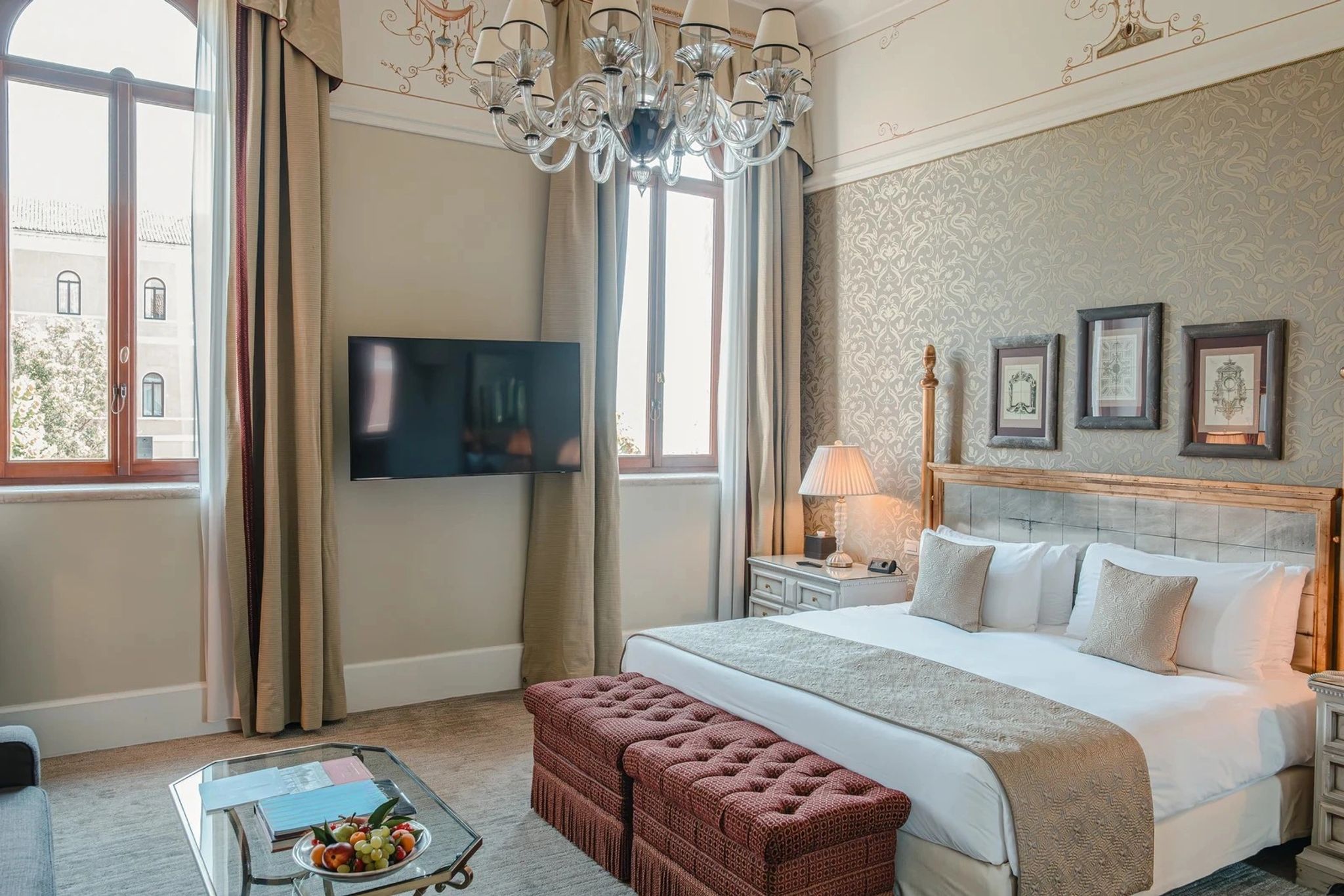 quarto vista jardim - quarto com vista - quarto de hotel