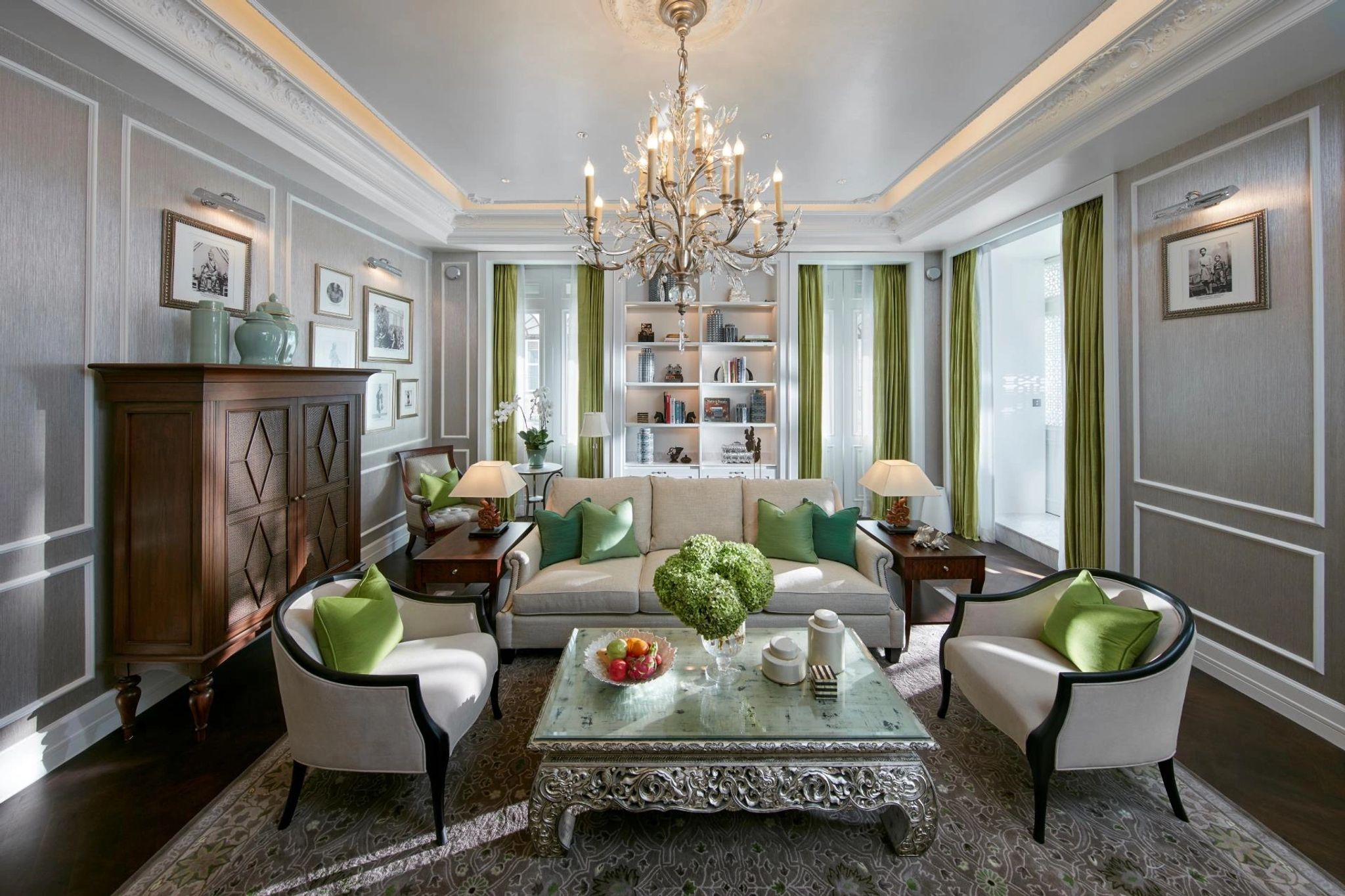 sala de estar suite – decoracao classica – suite de luxo