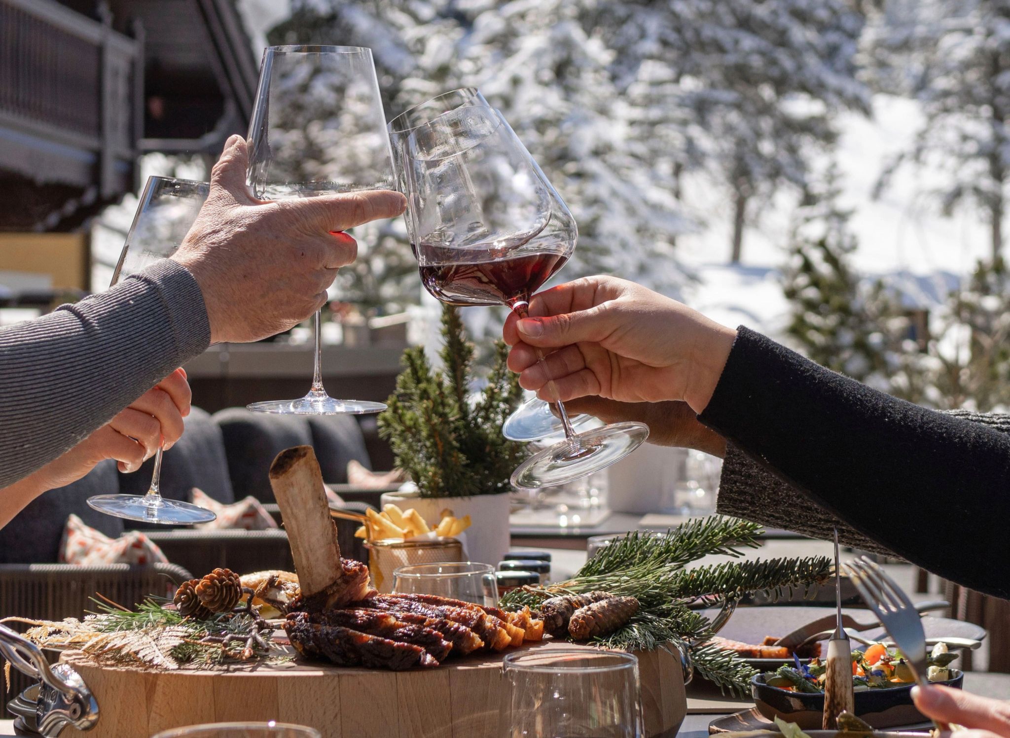 Restaurante La Terrasse de Cheval Blanc alta gastronomia – pratos gourmet - almoço ao ar livre