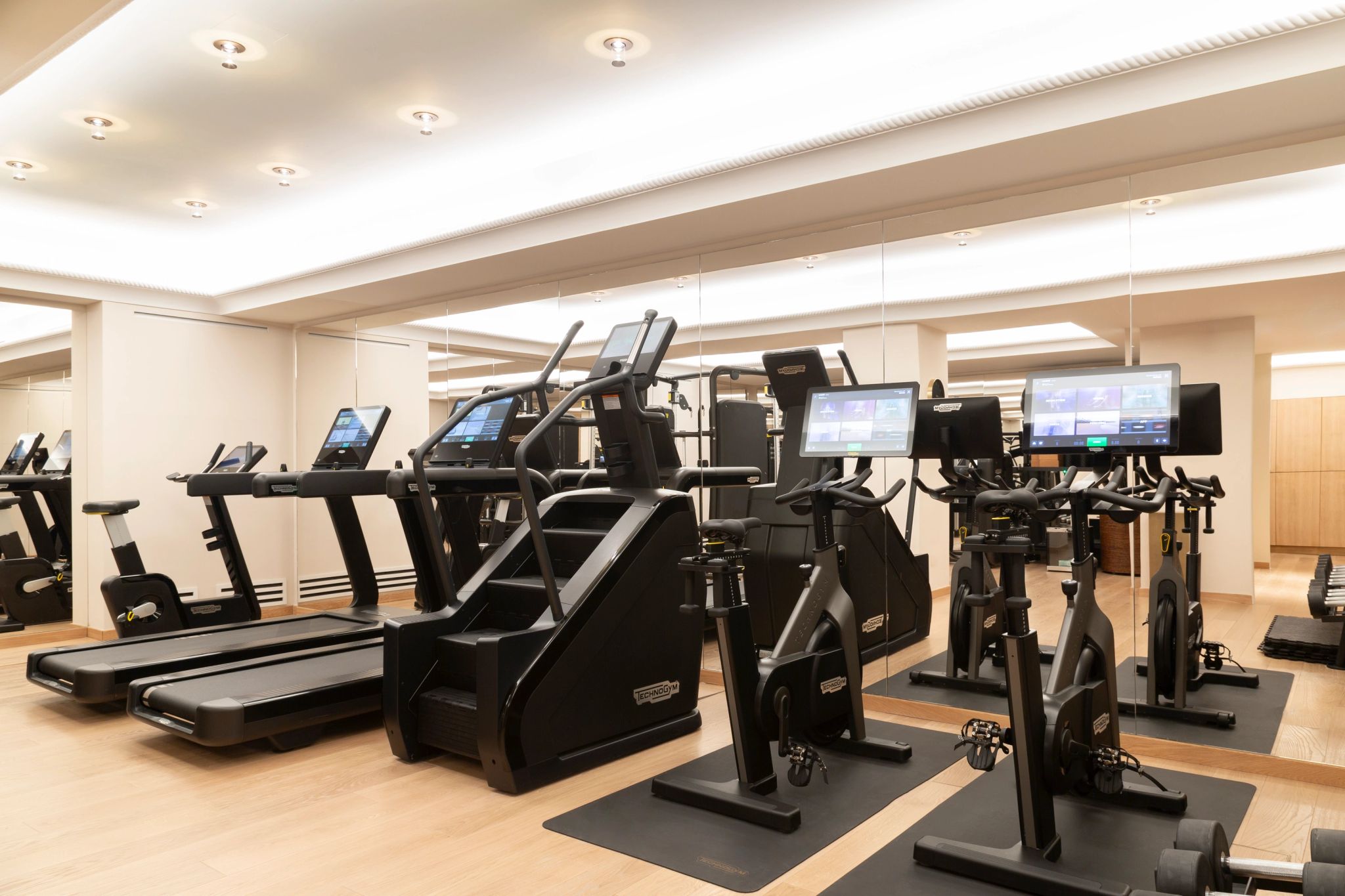 Academia do hotel academia moderna - espaço fitness - vida saudavel