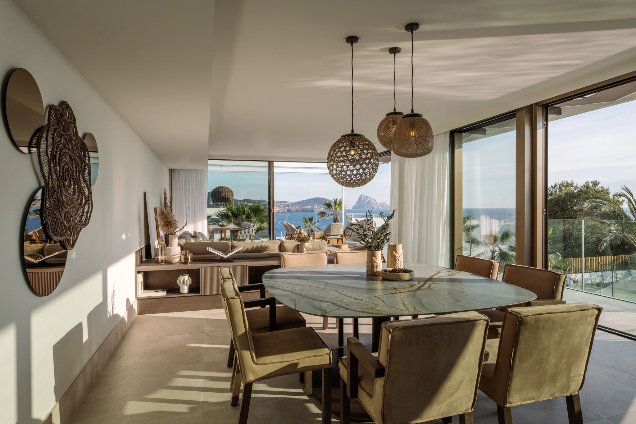 jantar na vila - mesa de jantar - vista panoramica