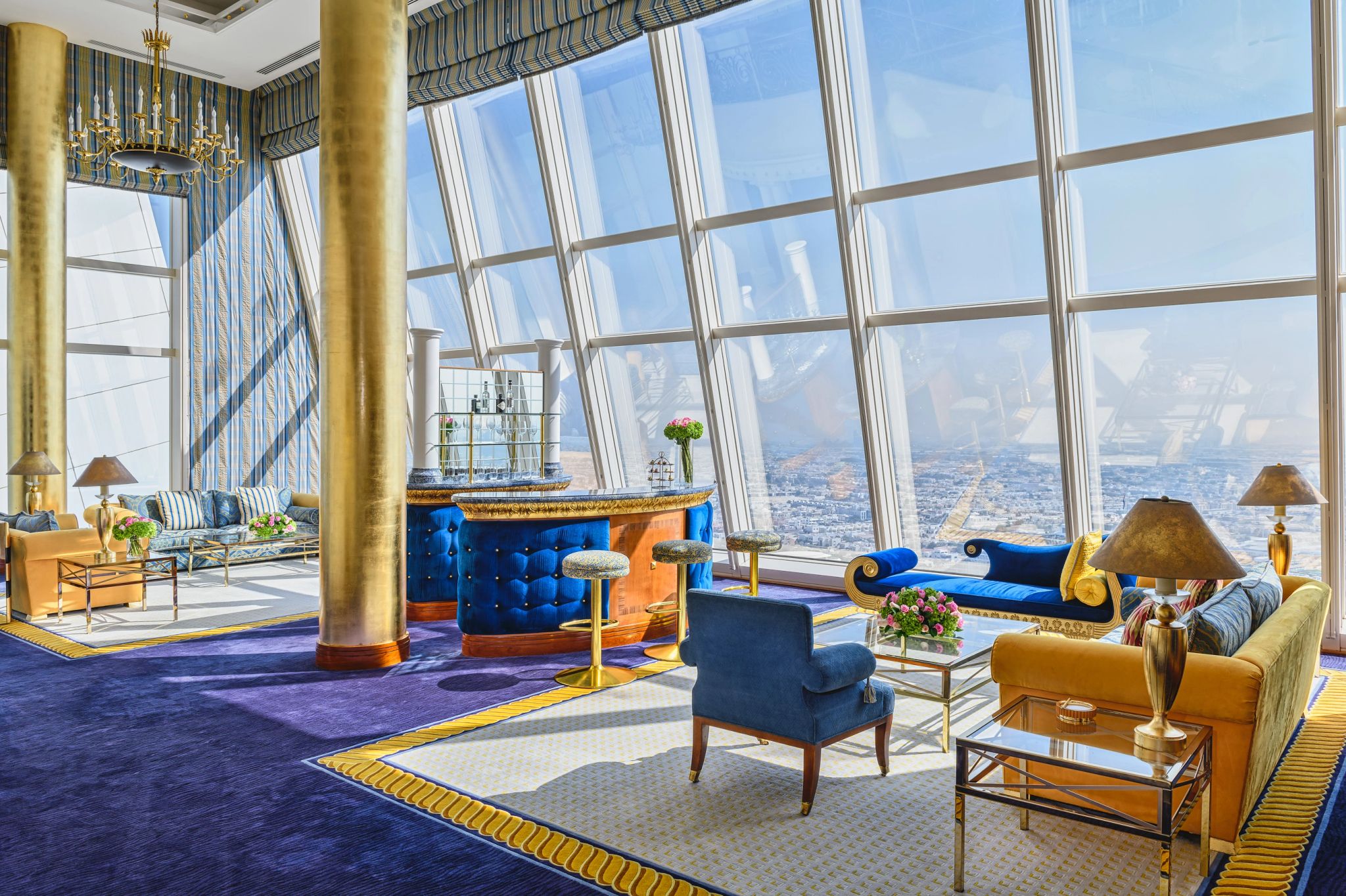 sala chique - suite vista dubai - suite duplex - sala de estar