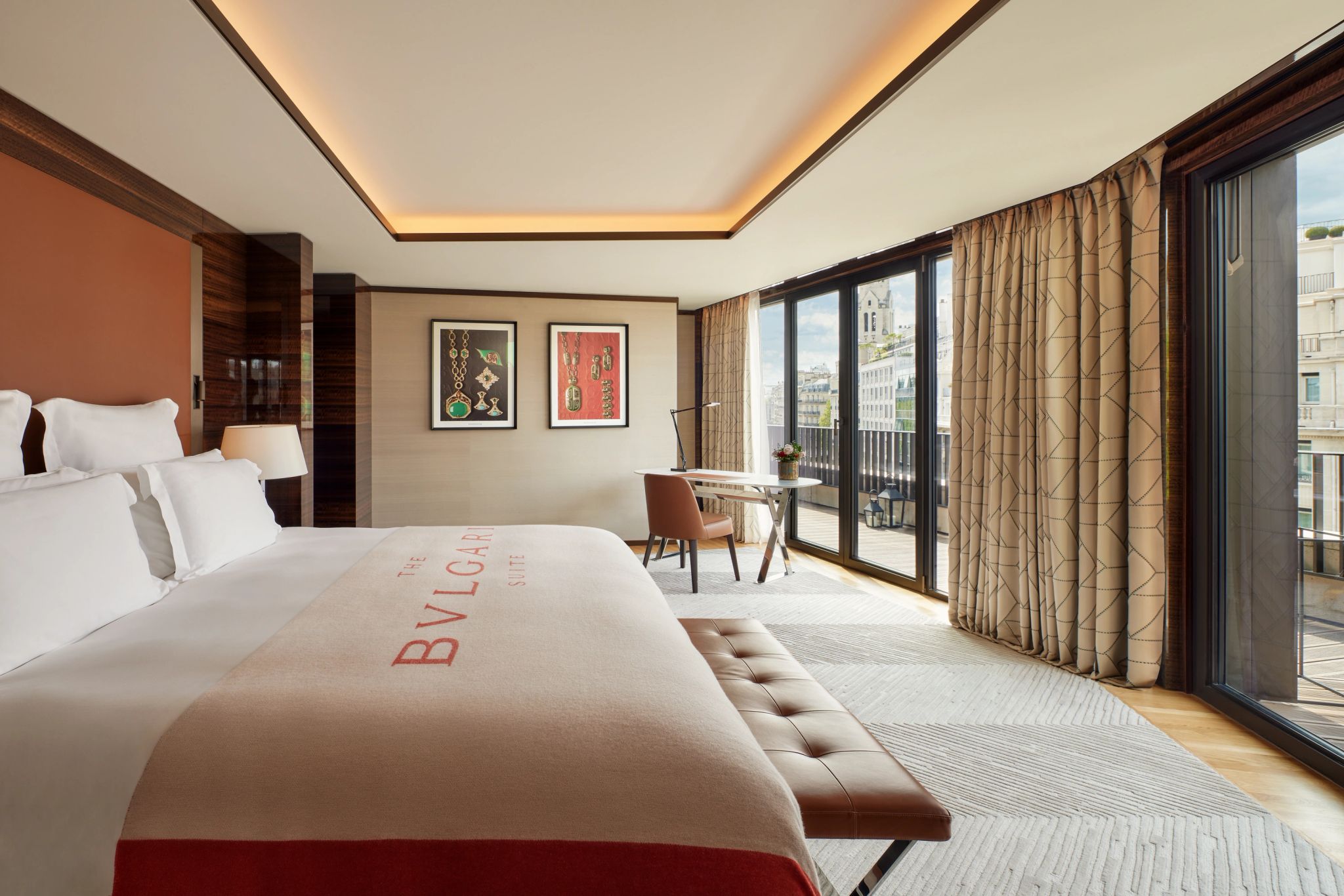 Bvlgari Suite II & IV cama king - suite moderna - suite ampla - suite vista paris