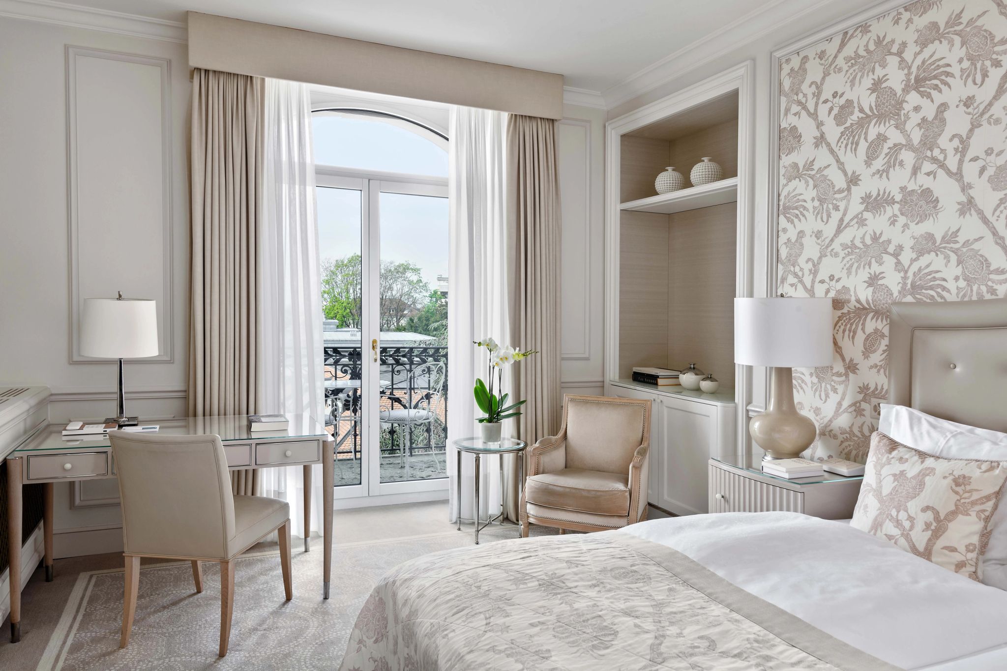 cama de casal - vista panoramica - decoracao de luxo