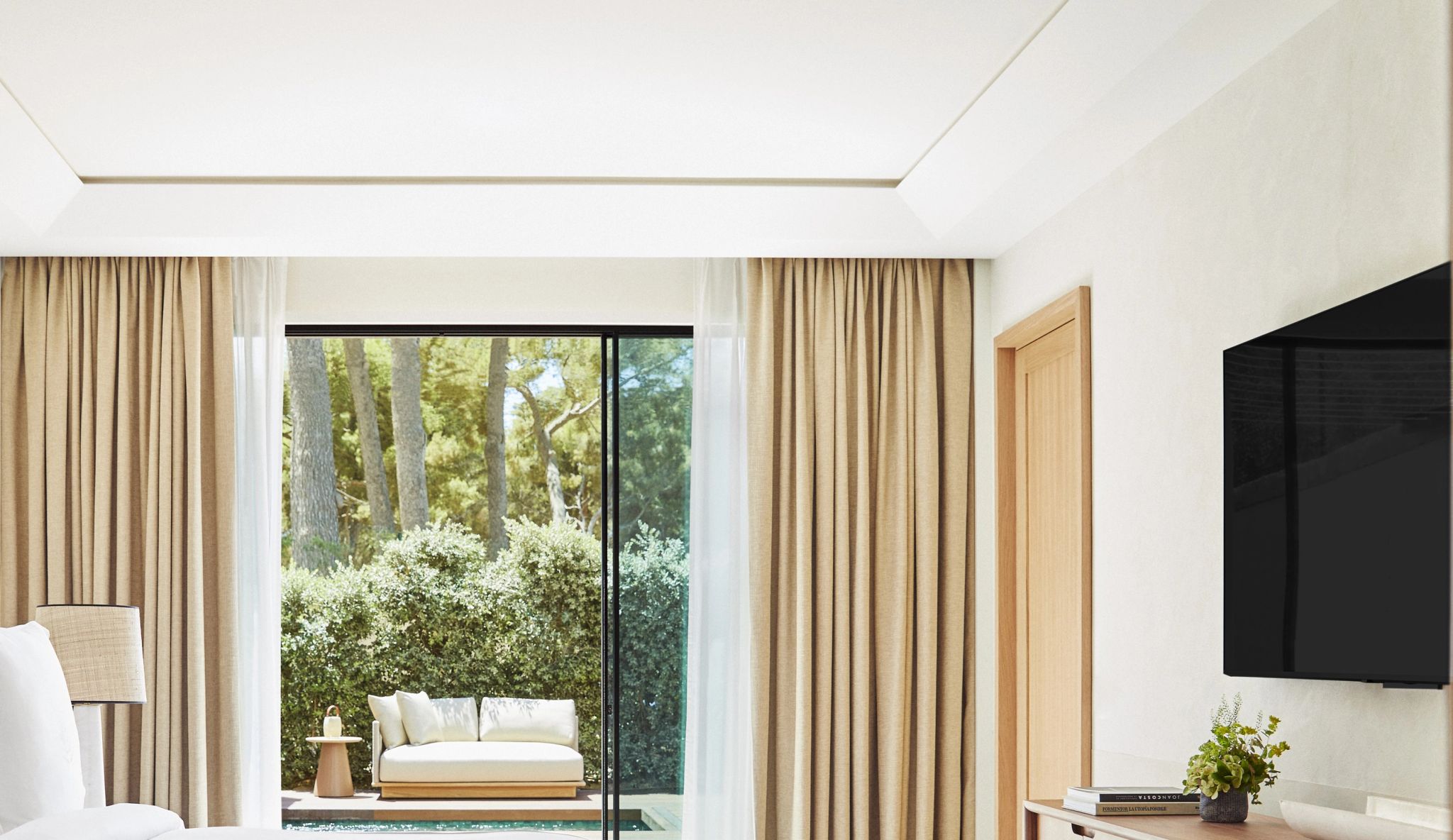 Garden View Plunge Pool Two Double quarto premium - vista panoramica - decoracao de luxo