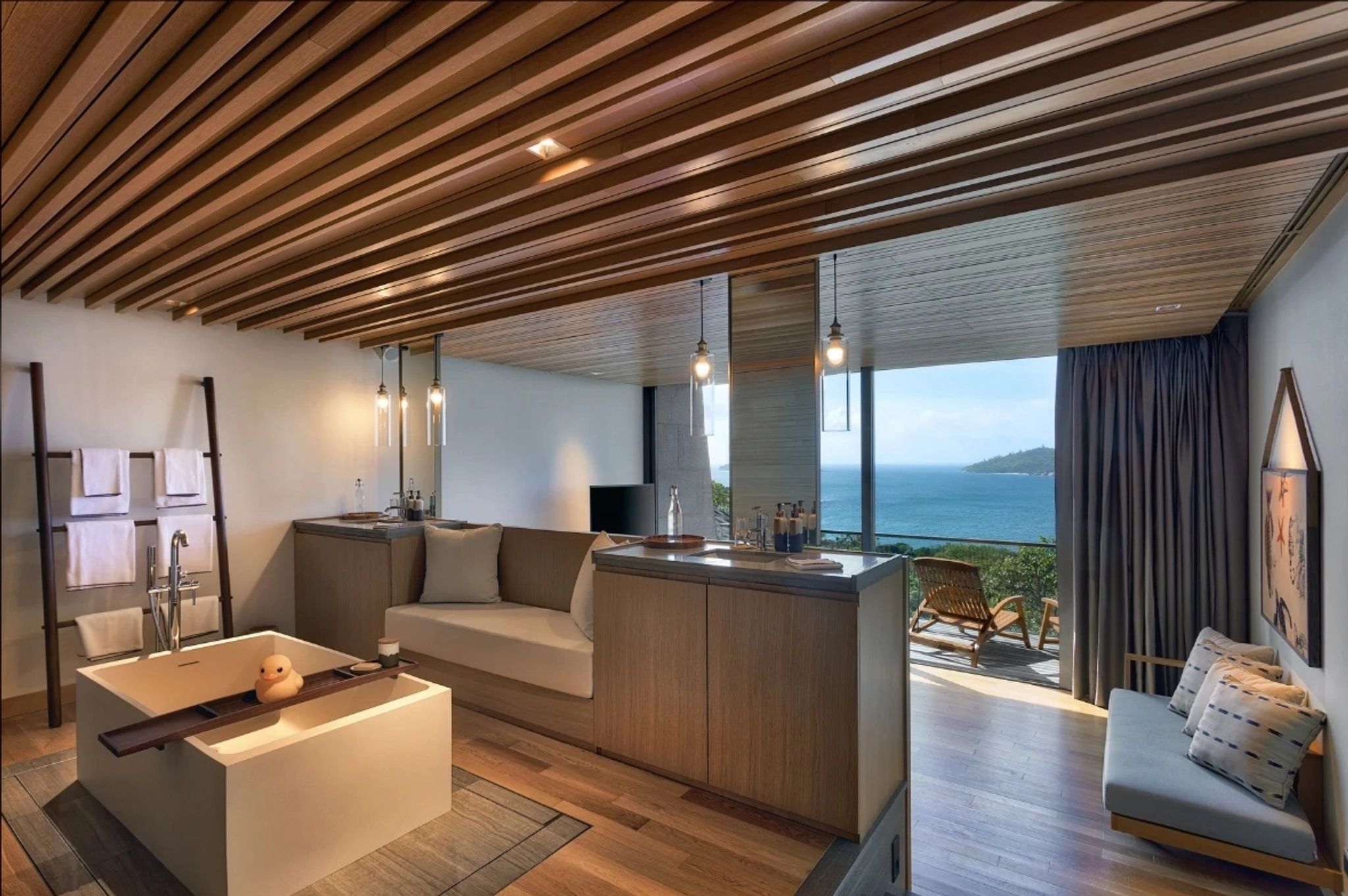 The Sanctuary cozinha seascape residencia - cozinha privativa villa - cozinha chef particular