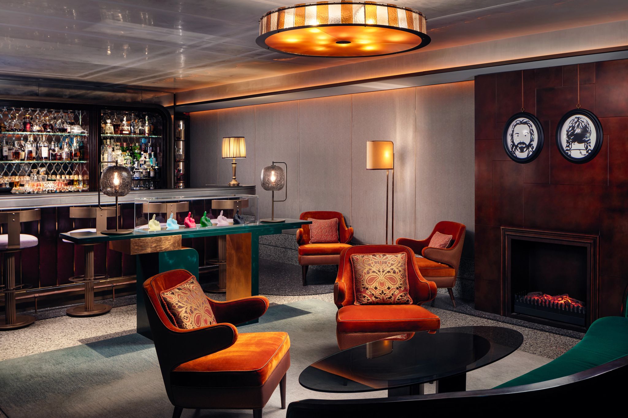 Arts Bar area interna bar – design de luxo - decoraçao luxuosa