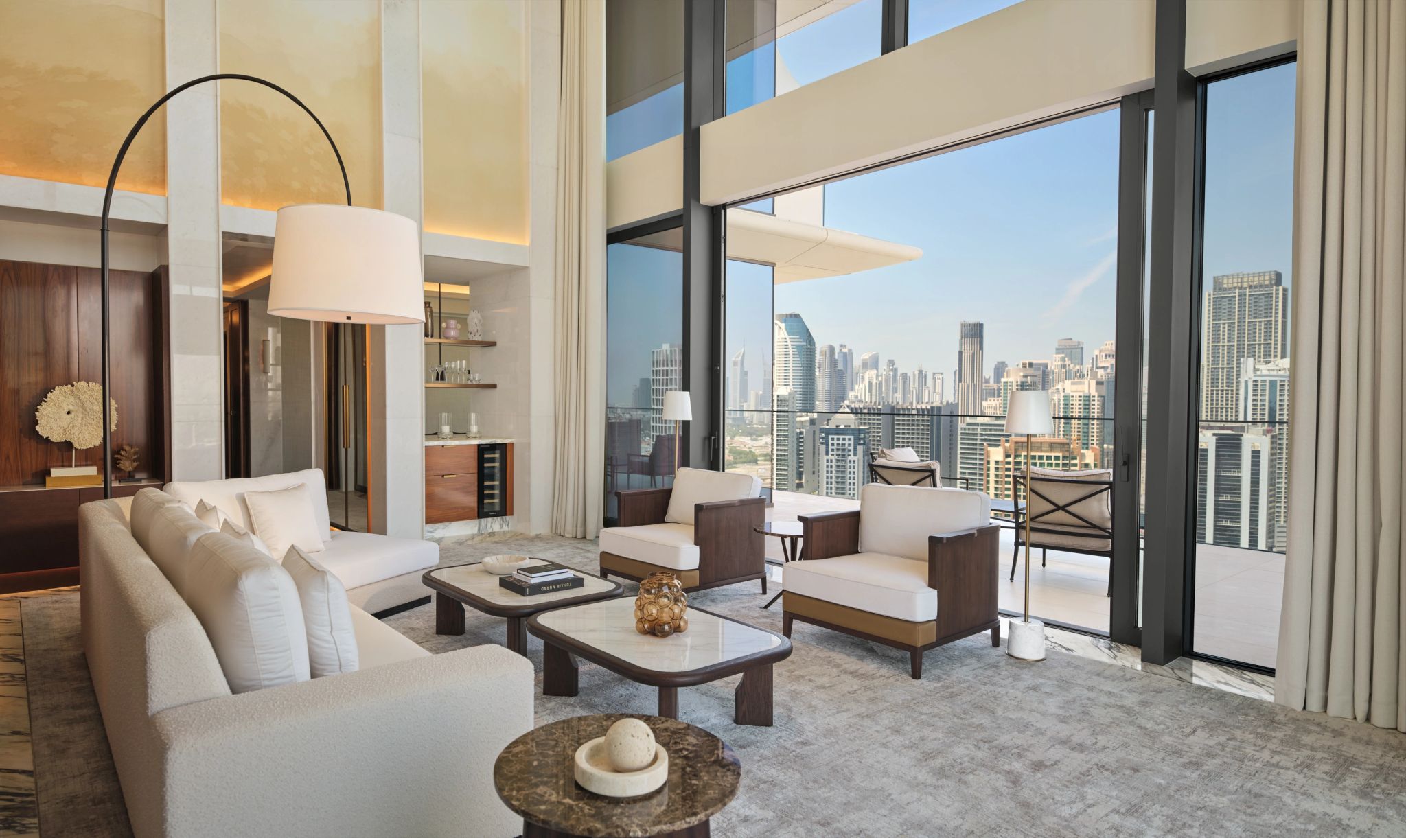 suite com terraço - decoraçao de luxo – sala de estar